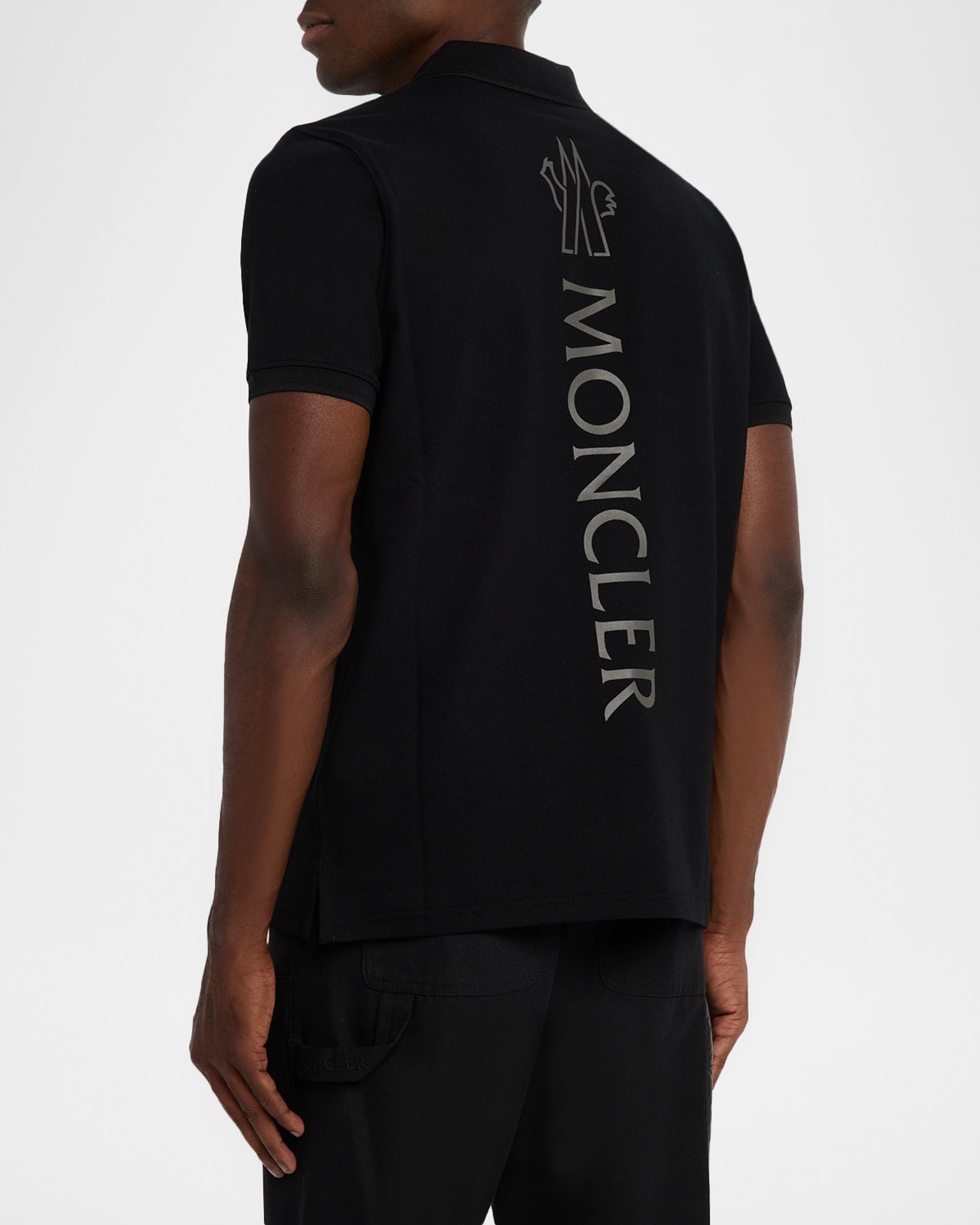 Moncler Men's Cotton Tonal Logo Polo Shirt | Neiman Marcus