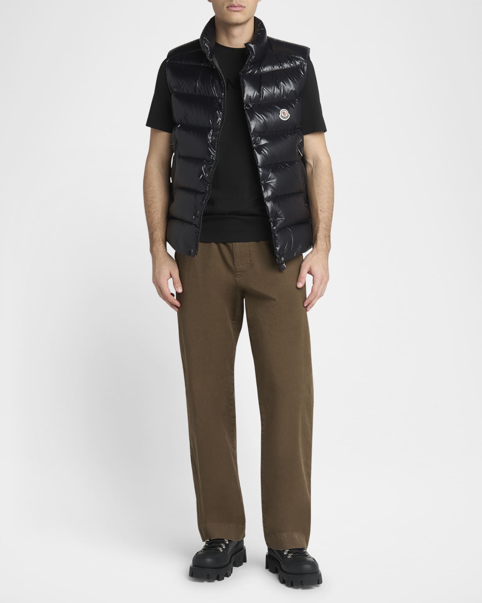 Moncler Men's Tibb Nylon Down Puffer Vest | Neiman Marcus