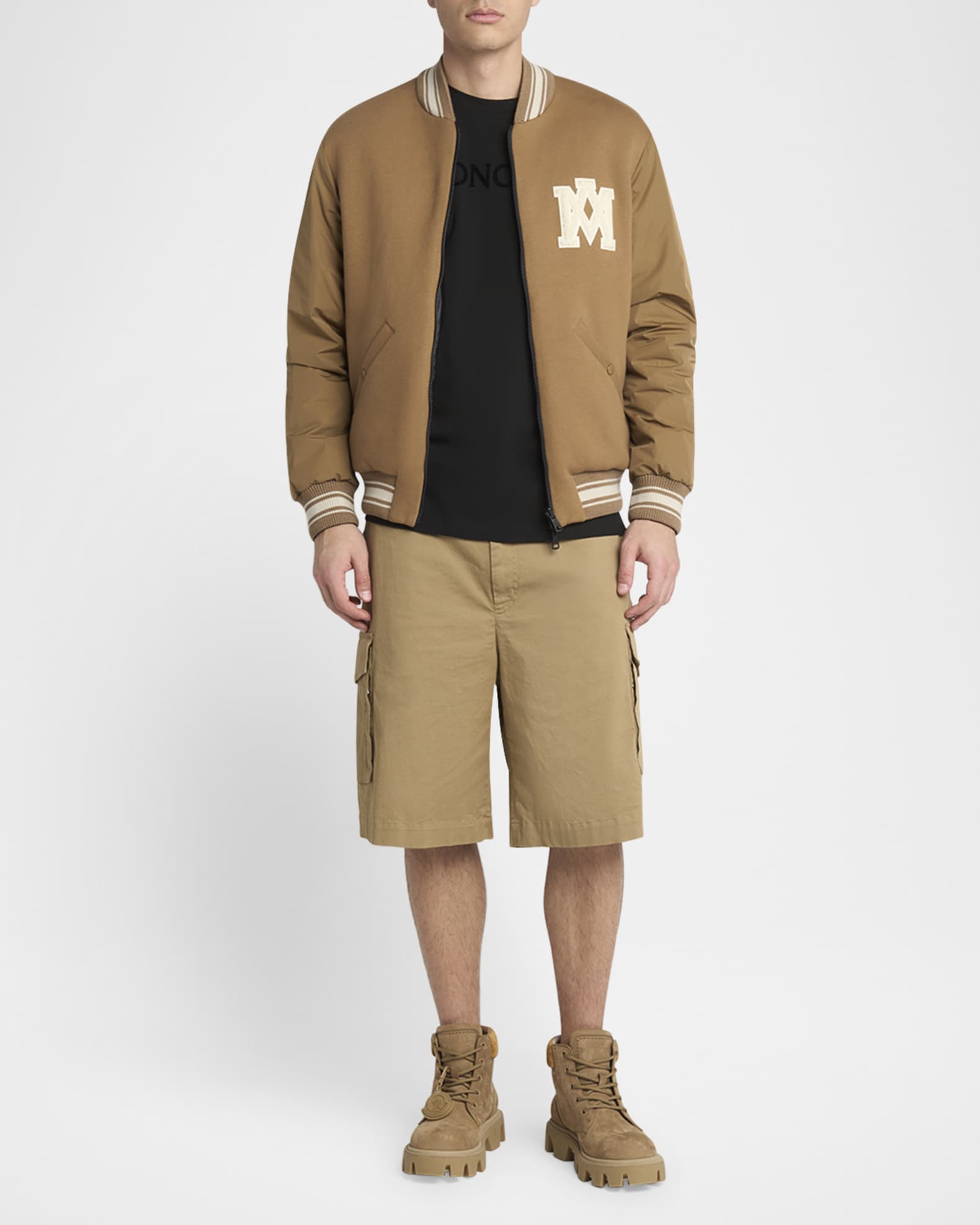 Moncler Men's Vennes Padded Bomber Jacket | Neiman Marcus
