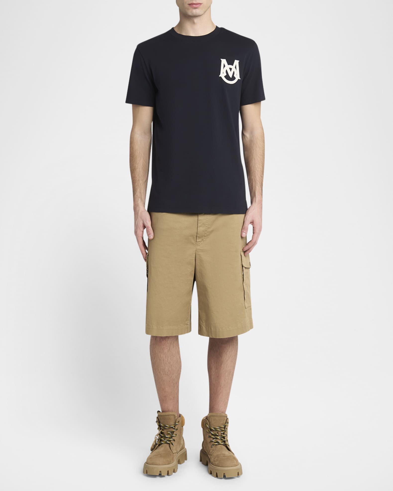 Men's Monogram Applique Crewneck T-Shirt 1