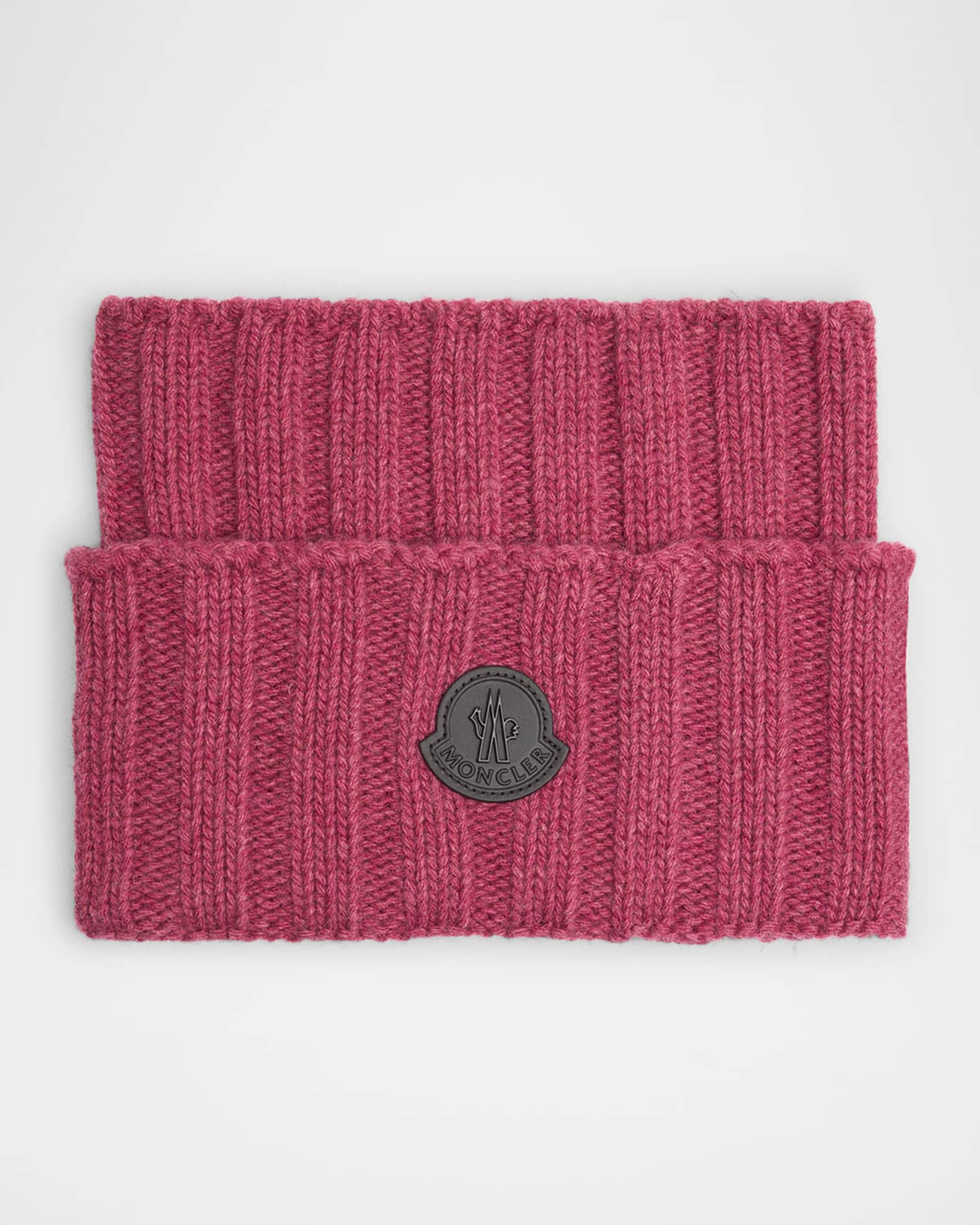Men's Ribbed Logo Turtleneck Scarf 0