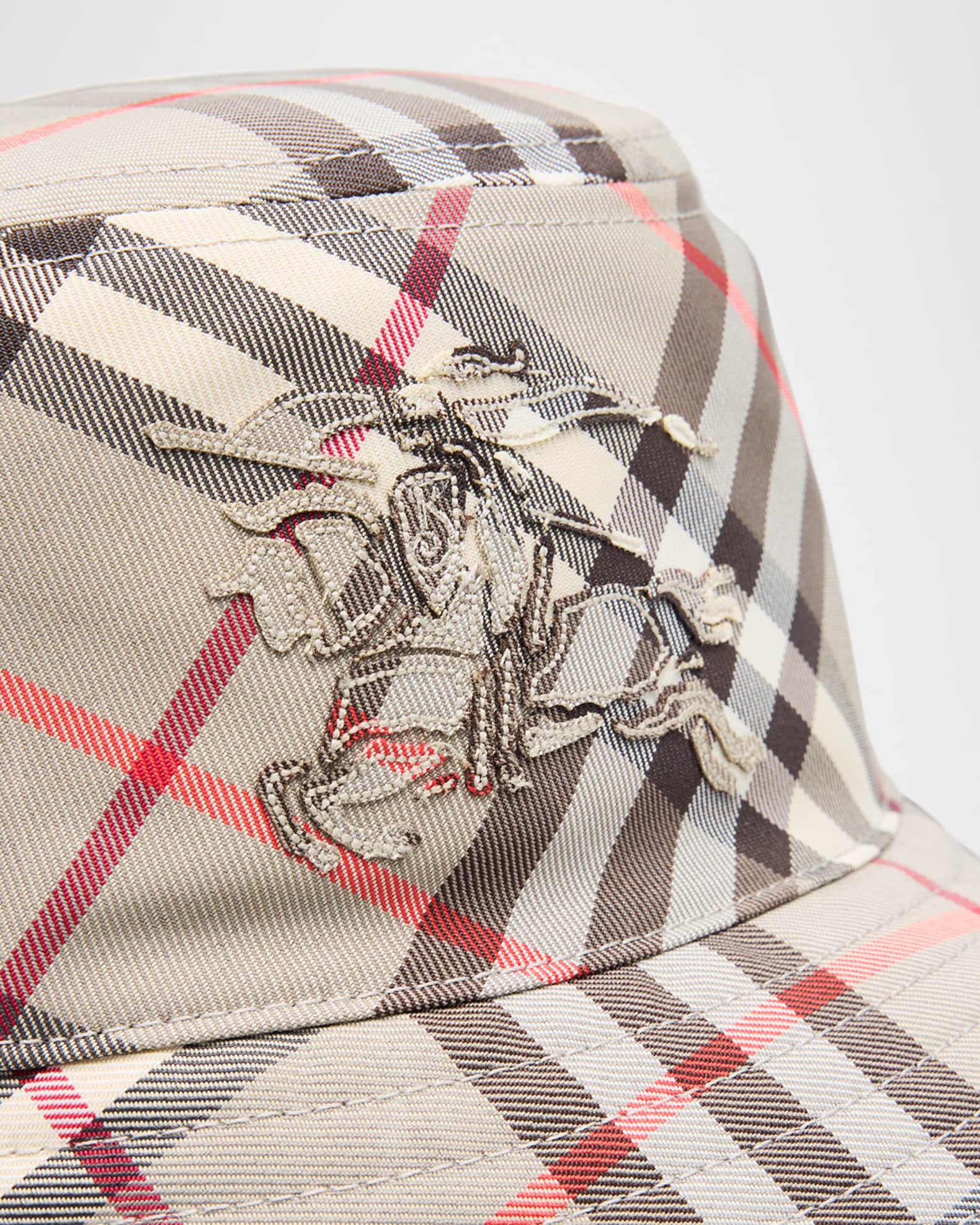 Men's Bias Check Bucket Hat 1