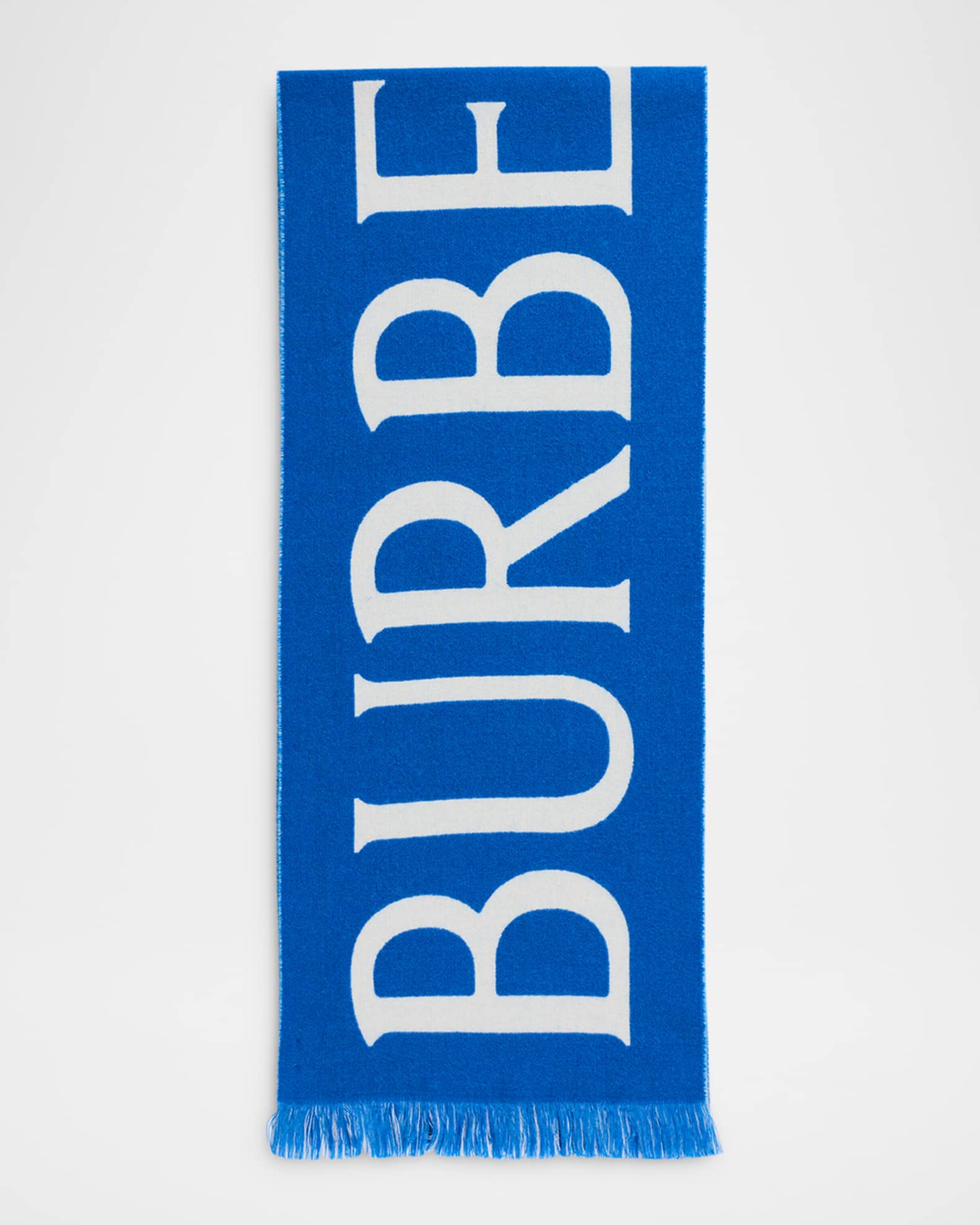 Burberry Men's Wool Logo Text B Shield Scarf | Neiman Marcus