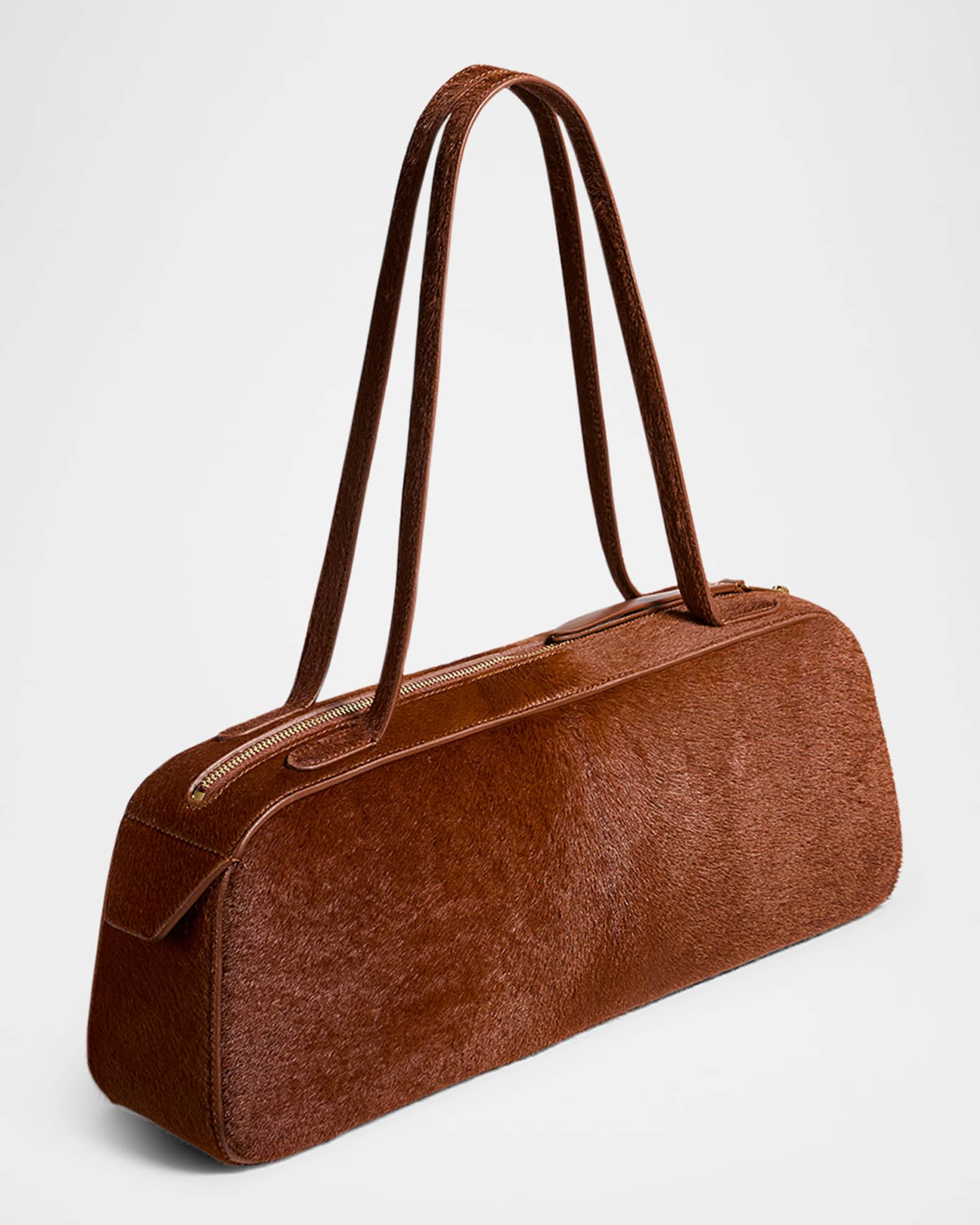 Khaite Simona Calf Hair Shoulder Bag | Neiman Marcus