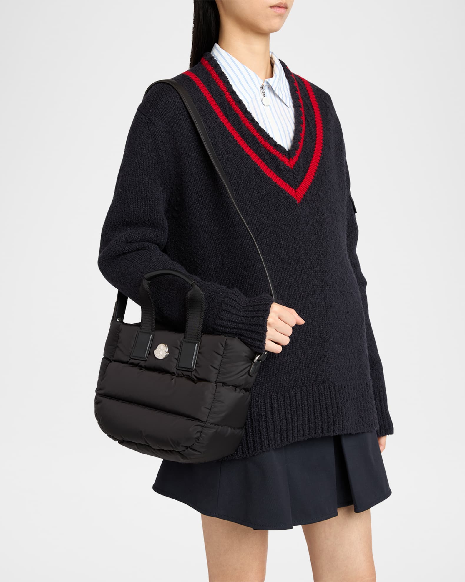 【MONCLER】CARADOC MINI TOTE BAG Moncler Caradoc Micro Tote Bag | Neiman Marcus