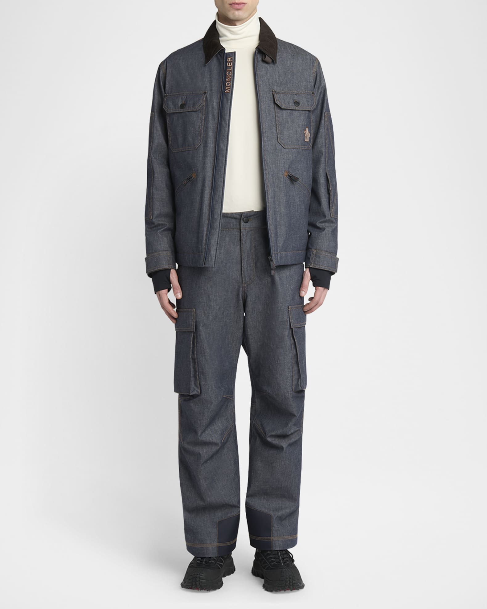 Moncler Grenoble Men's Croatan Denim Jacket | Neiman Marcus