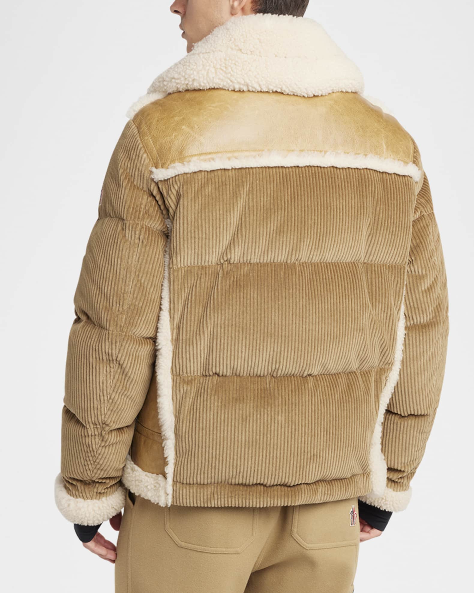 Moncler Grenoble Men's Argens Shearling Bomber Jacket | Neiman Marcus