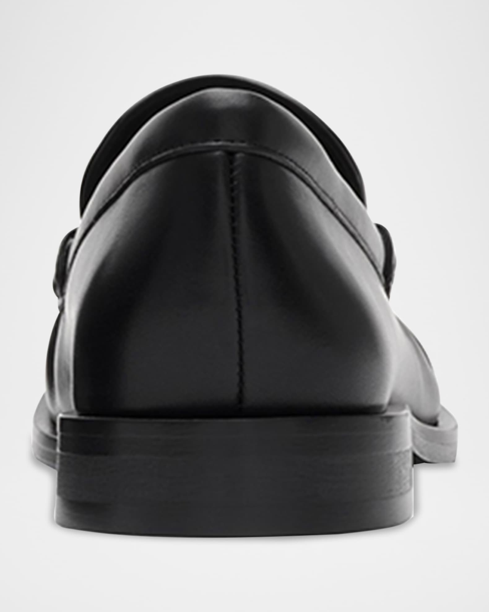 Burberry Cadet Grained Calf Leather Penny Loafers | Neiman