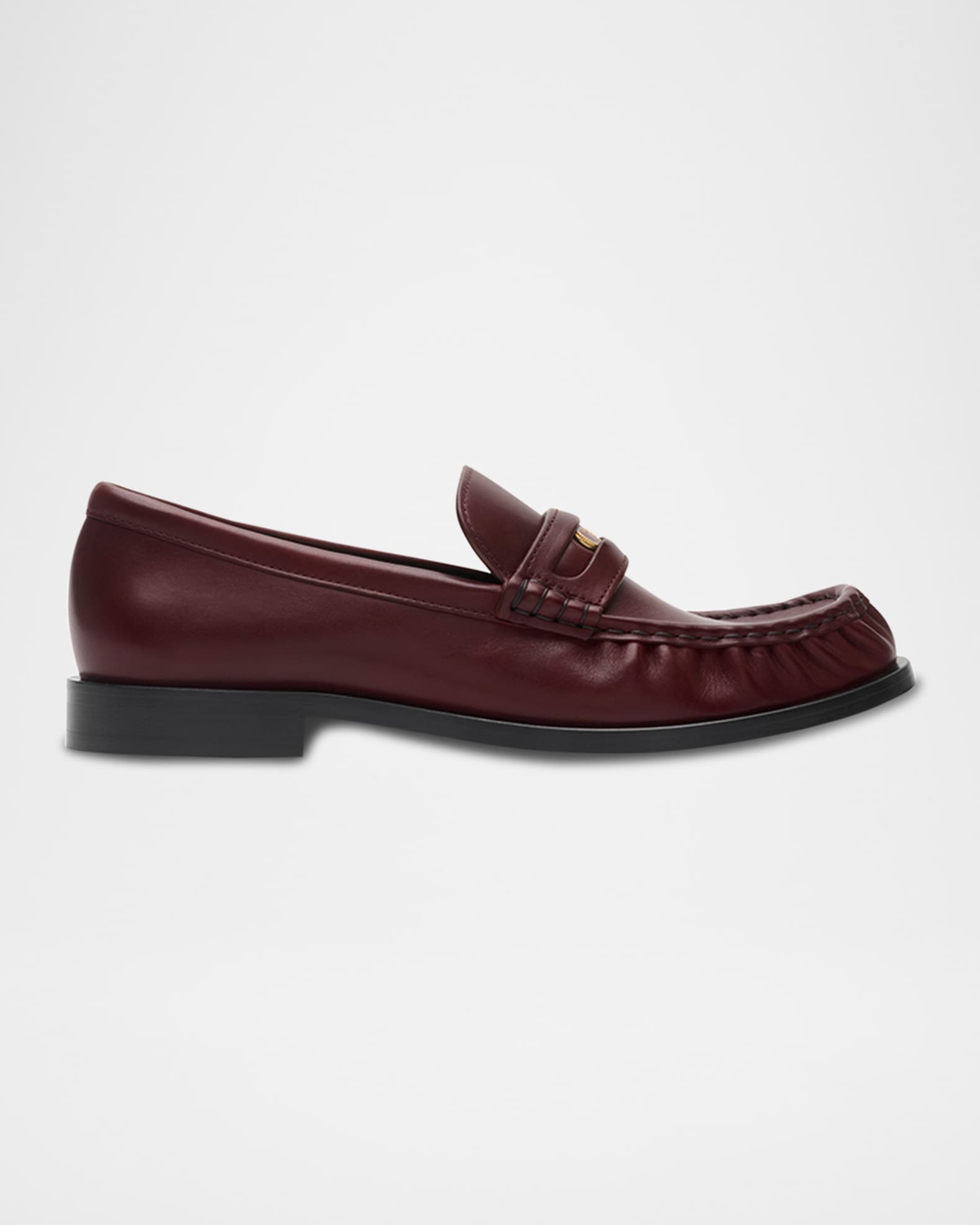 Burberry Cadet Grained Calf Leather Penny Loafers | Neiman