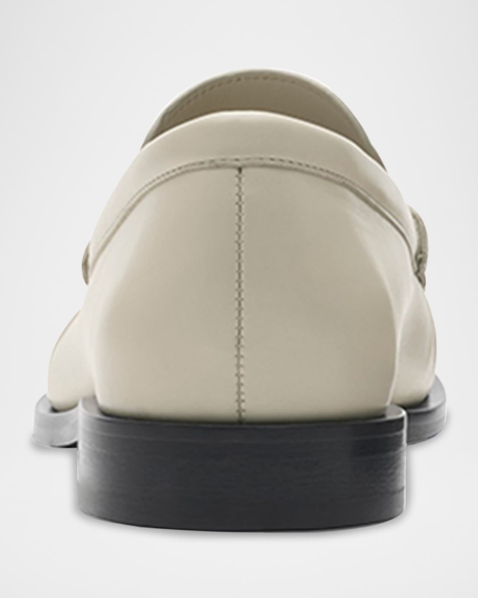Burberry Cadet Grained Calf Leather Penny Loafers | Neiman