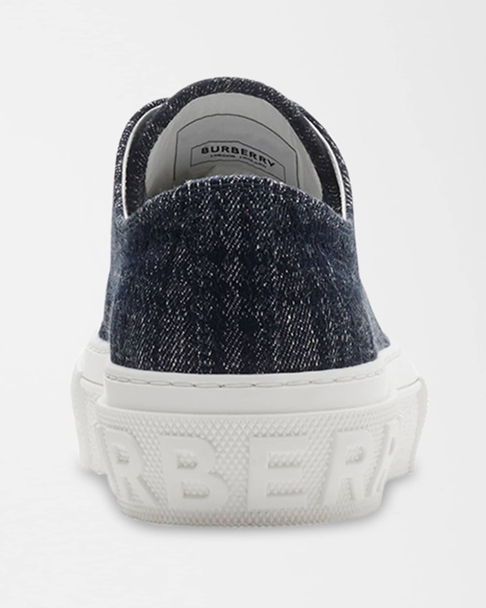 Burberry Jack Denim Low-Top Sneakers | Neiman Marcus