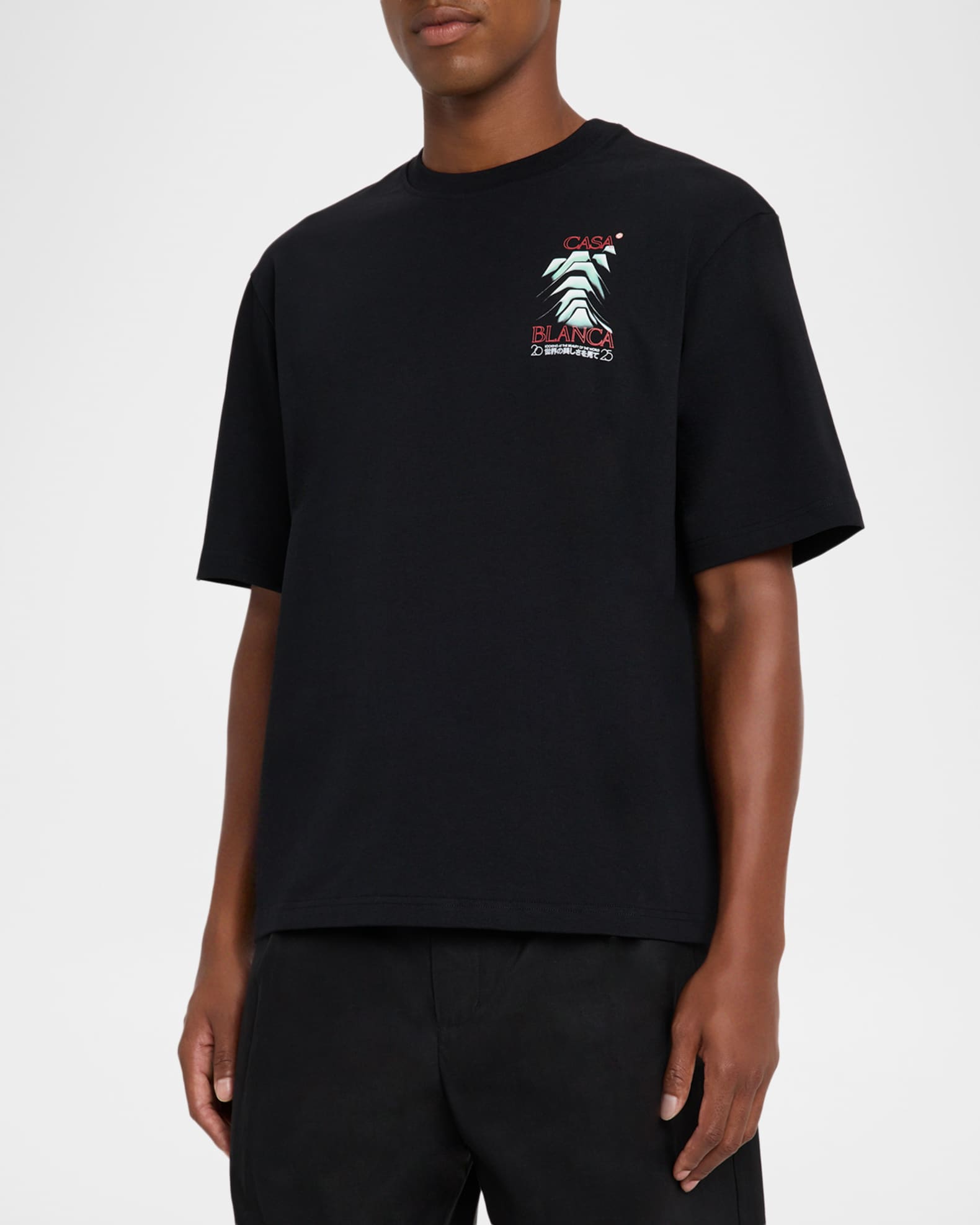 CASABLANCA Men's Frosty Mountain Logo Graphic T-Shirt