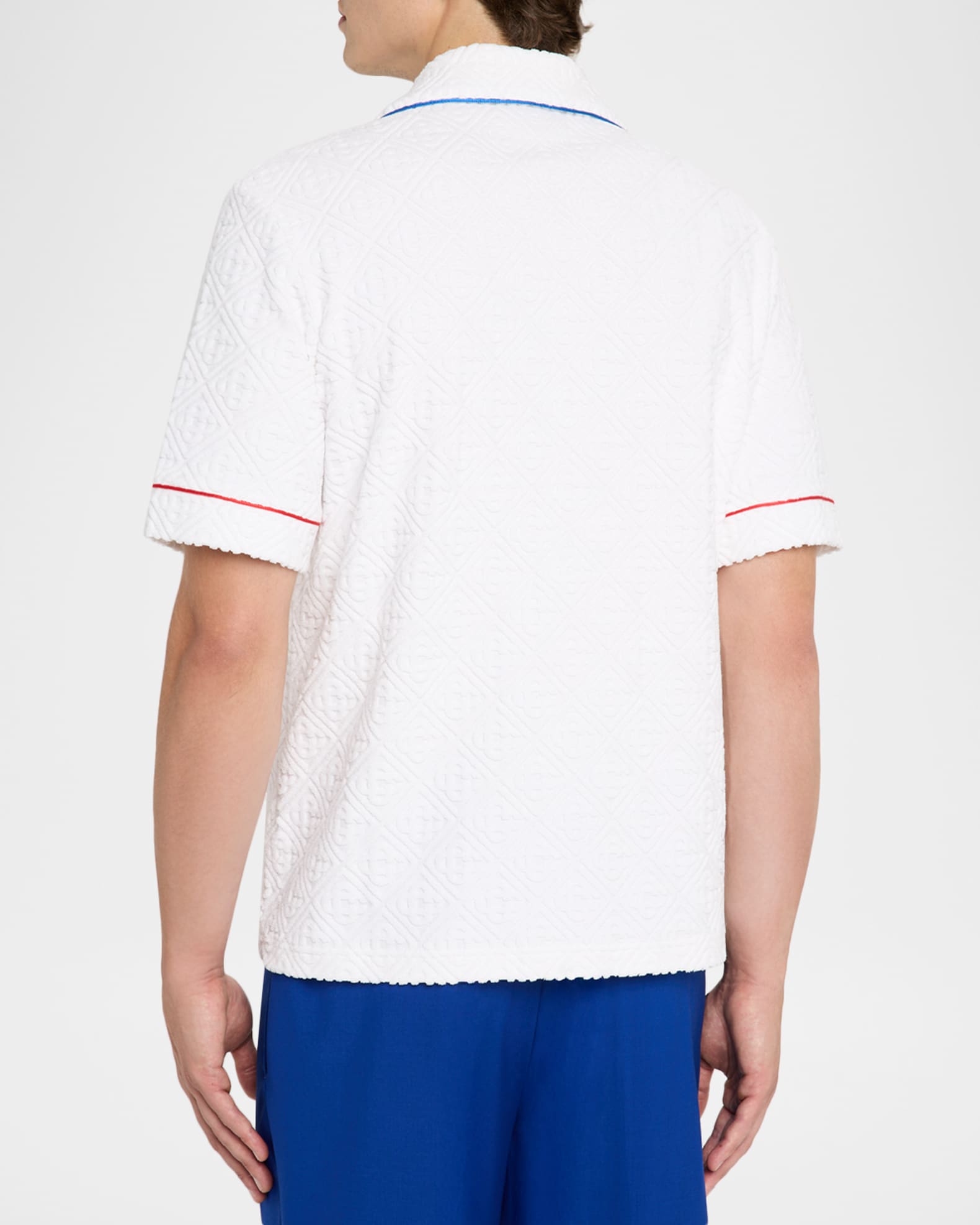 Tシャツ・カットソー Casablanca MENS TOWELLING\nMONOGRAM SHIRT CASABLANCA Men's Towelling Monogram Short-Sleeve Shirt