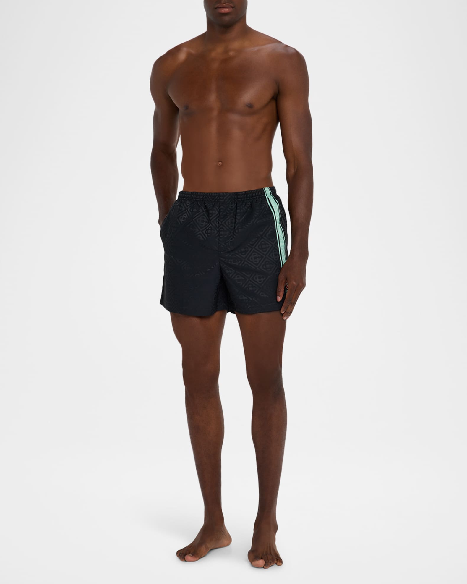 Men's Allover Monogram Swim Trunks 1