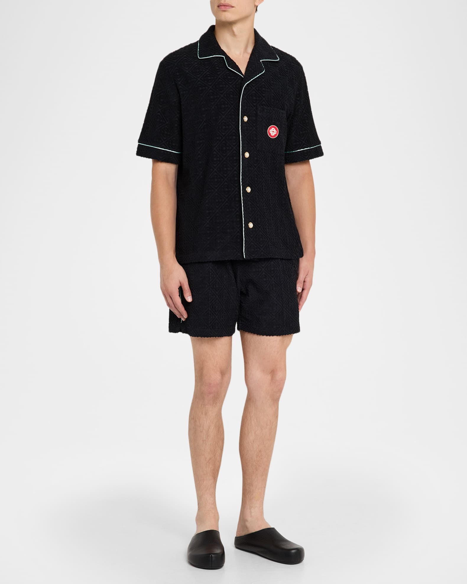 Men's Terry Monogram Short-Sleeve Shirt 1