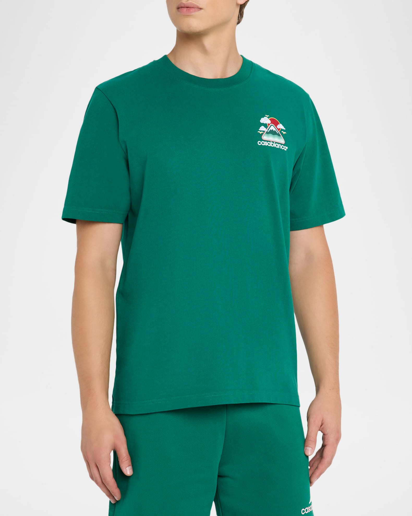 [CASABLANCA]Montagne Ondulee ロゴプリント Tシャツ Montagne Ondulee T-Shirt | Casablanca Paris