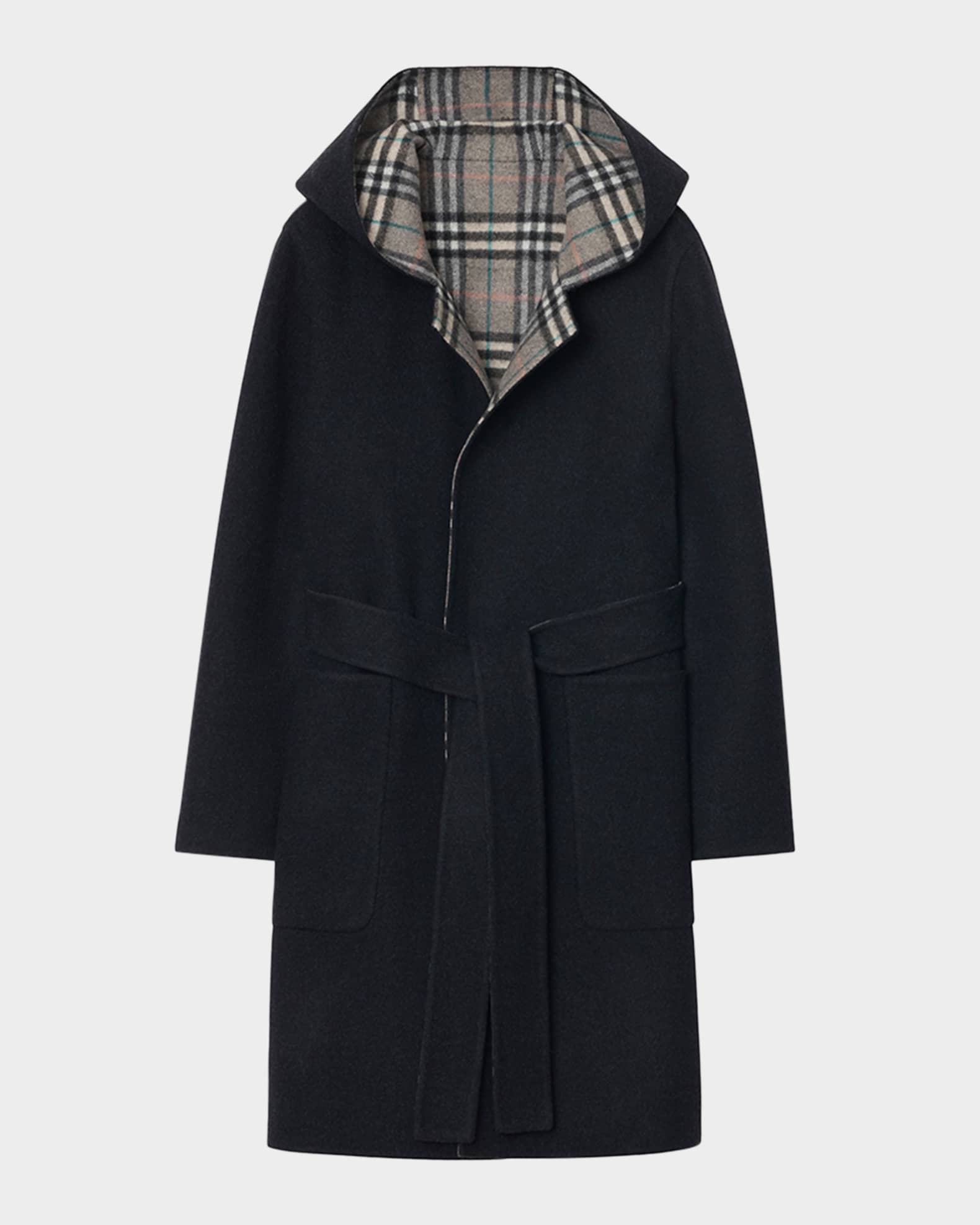 Hampshire Hooded Wool Wrap Coat 0