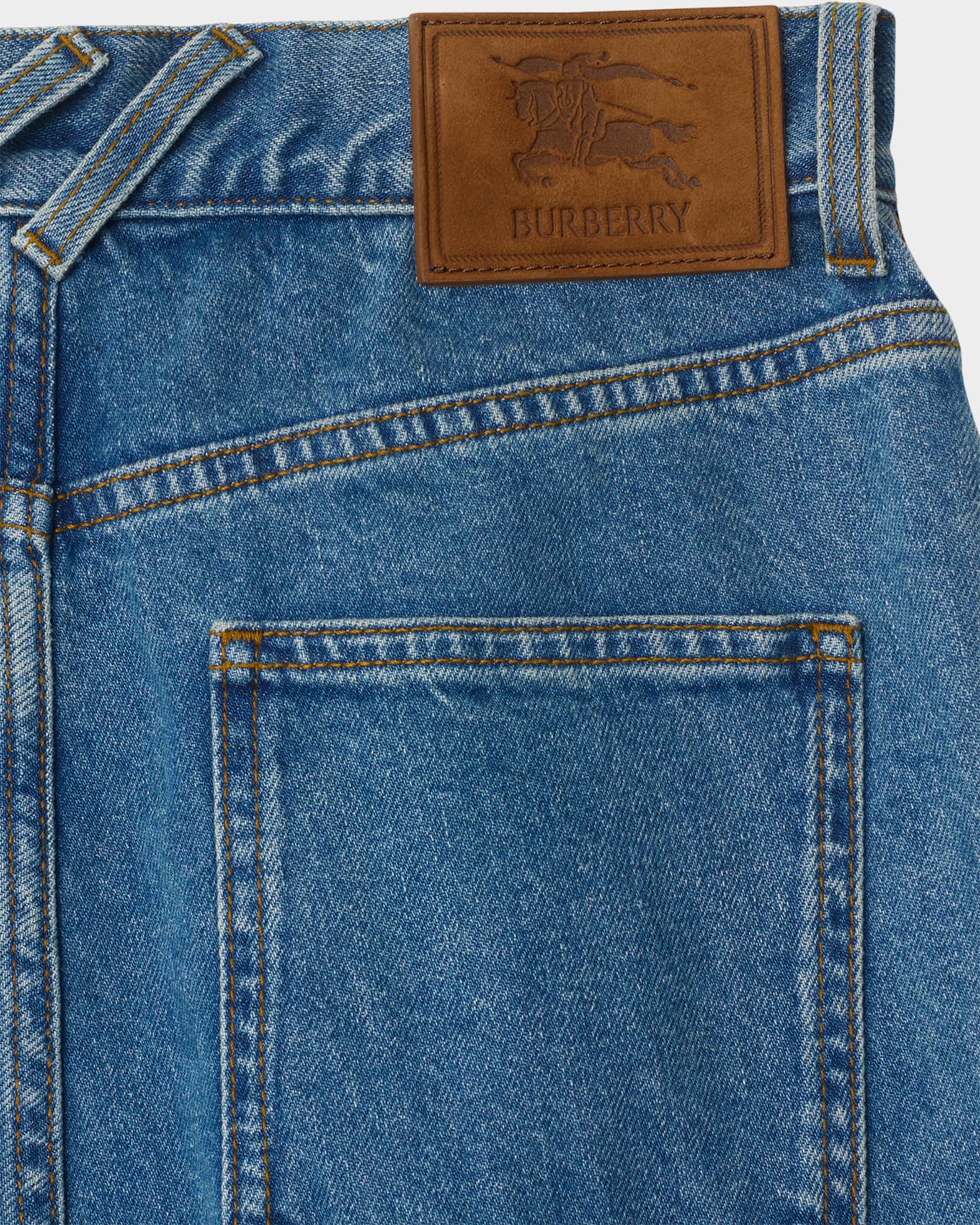 Burberry Beige Cotton Bootcut Jeans