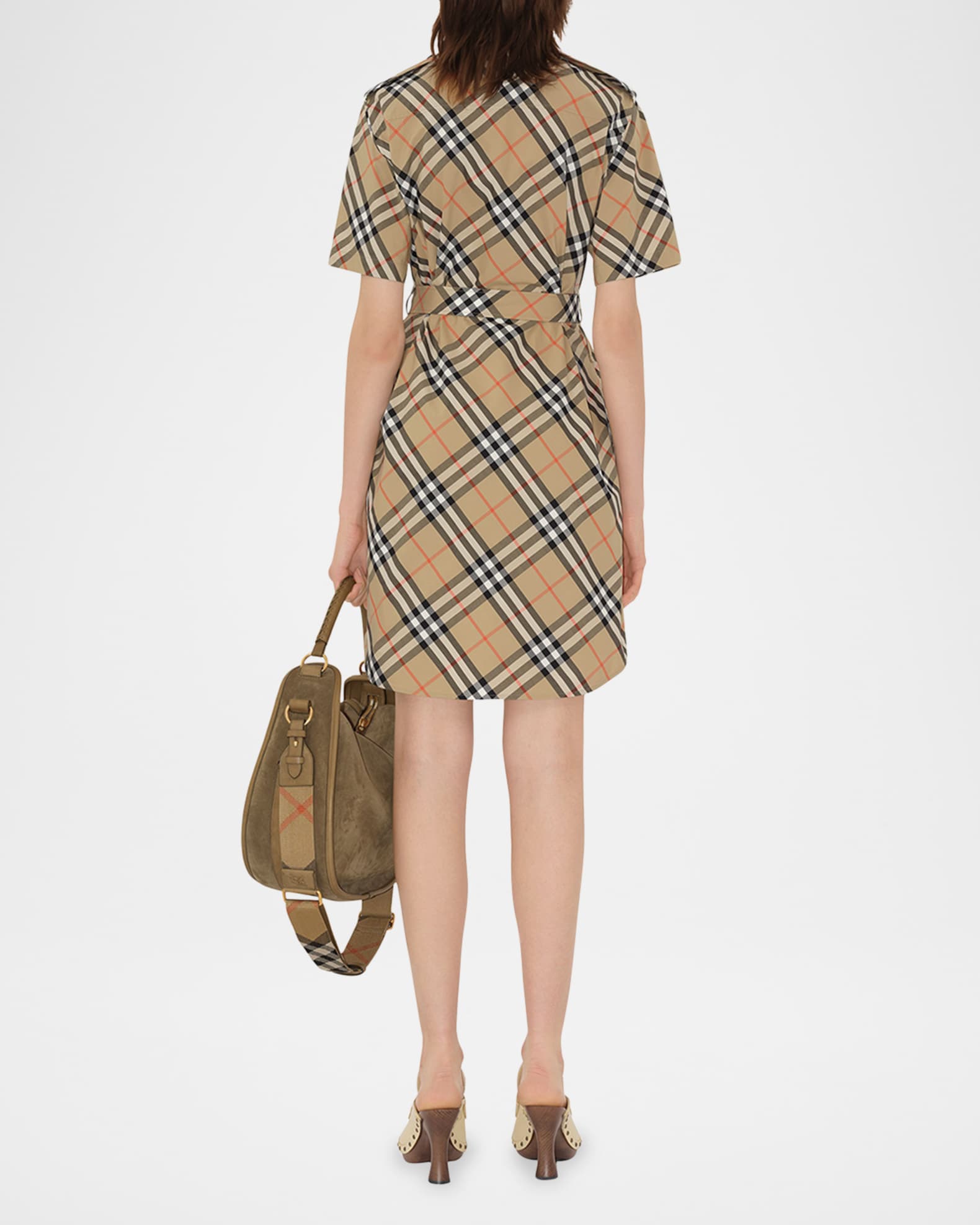 ワンピース Burberry Check chemisier BURBERRY - Check chemisier | Leam Roma - Luxury Shopping Online