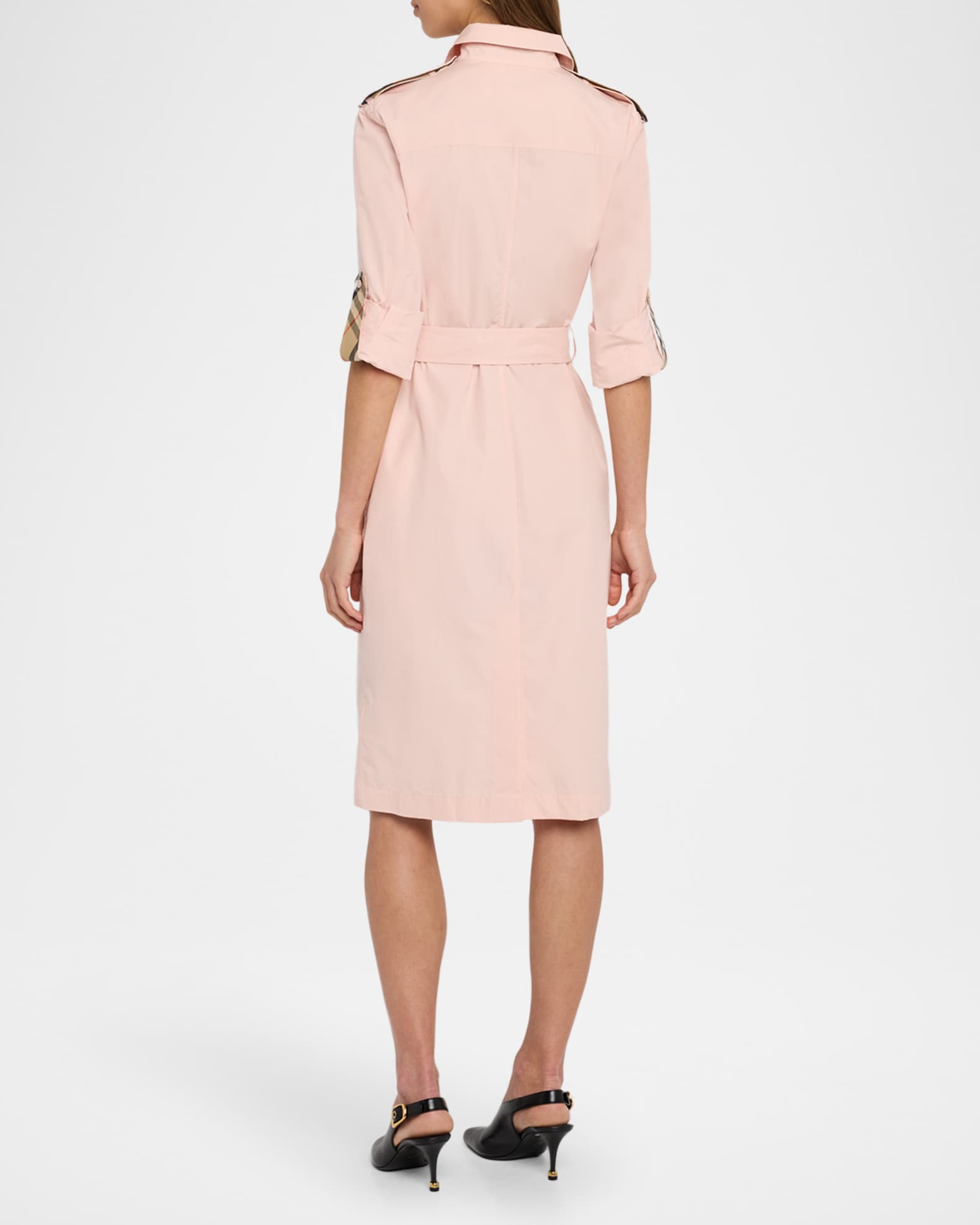 ワンピース Burberry Embroidered Poplin Shirt Dress Burberry Embroidered Poplin Shirt Dress | italist