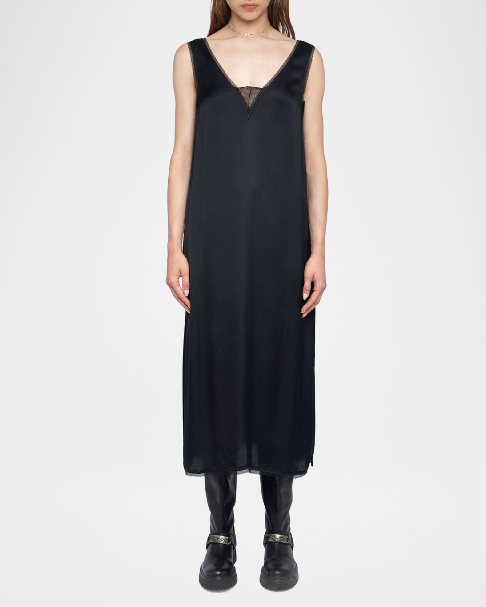 Renzo Satin Slip Dress 1