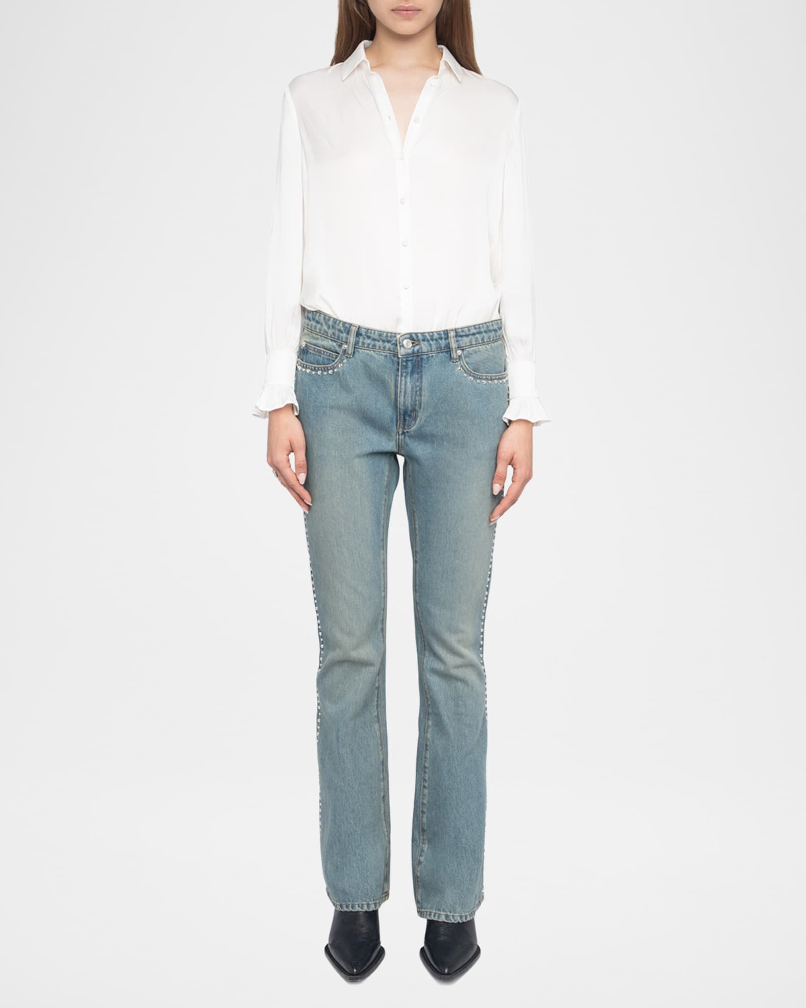 Eclip Studded Bootcut Jeans 1