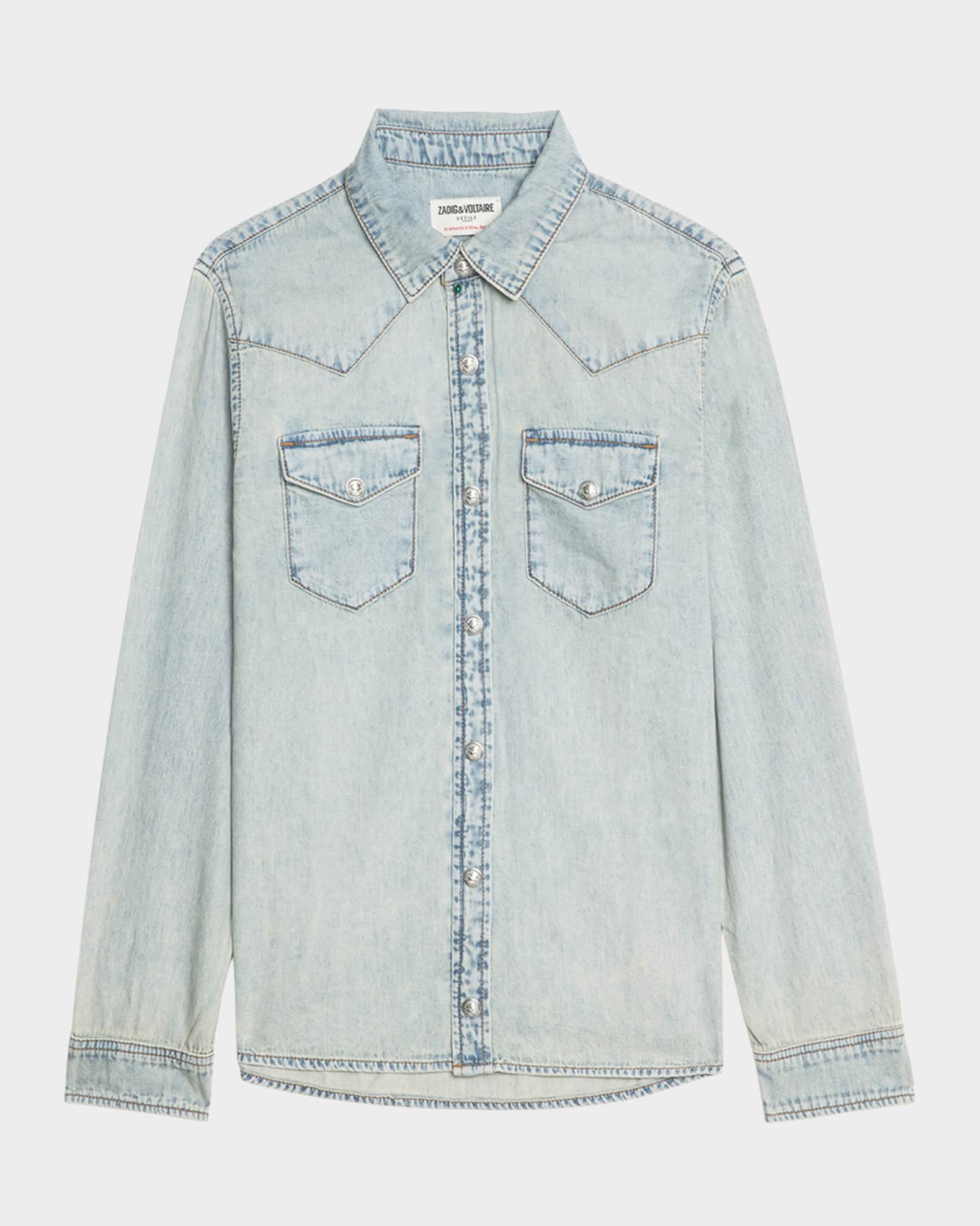 Saby Studded Denim Shirt  0