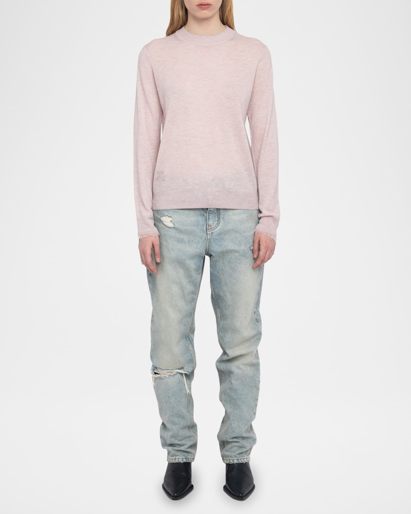 Ivy Crewneck Cashmere Pullover 1