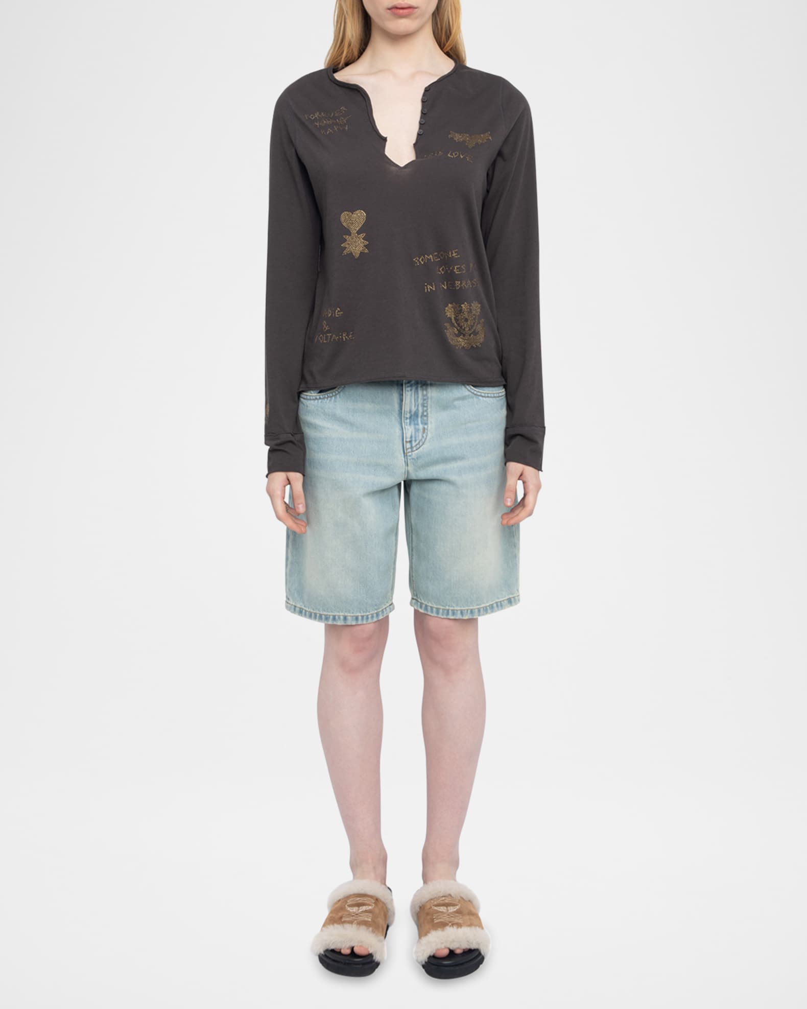 Tuni Multi Strass Henley  1