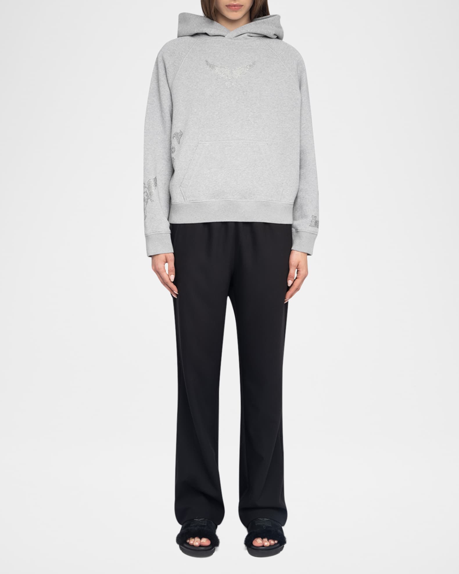 Georgy Multi Strass Hooded Sweatshirt  1