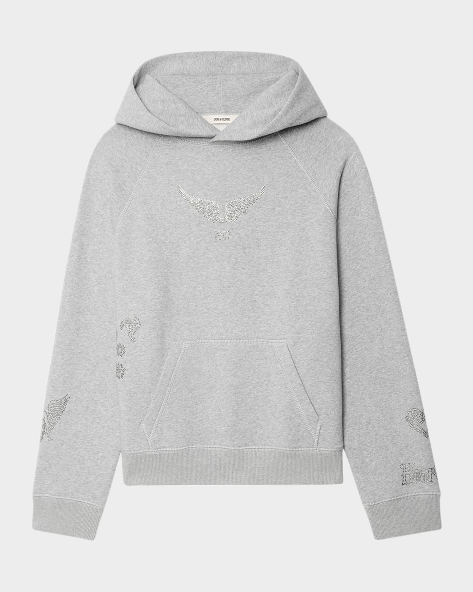 Georgy Multi Strass Hooded Sweatshirt  0