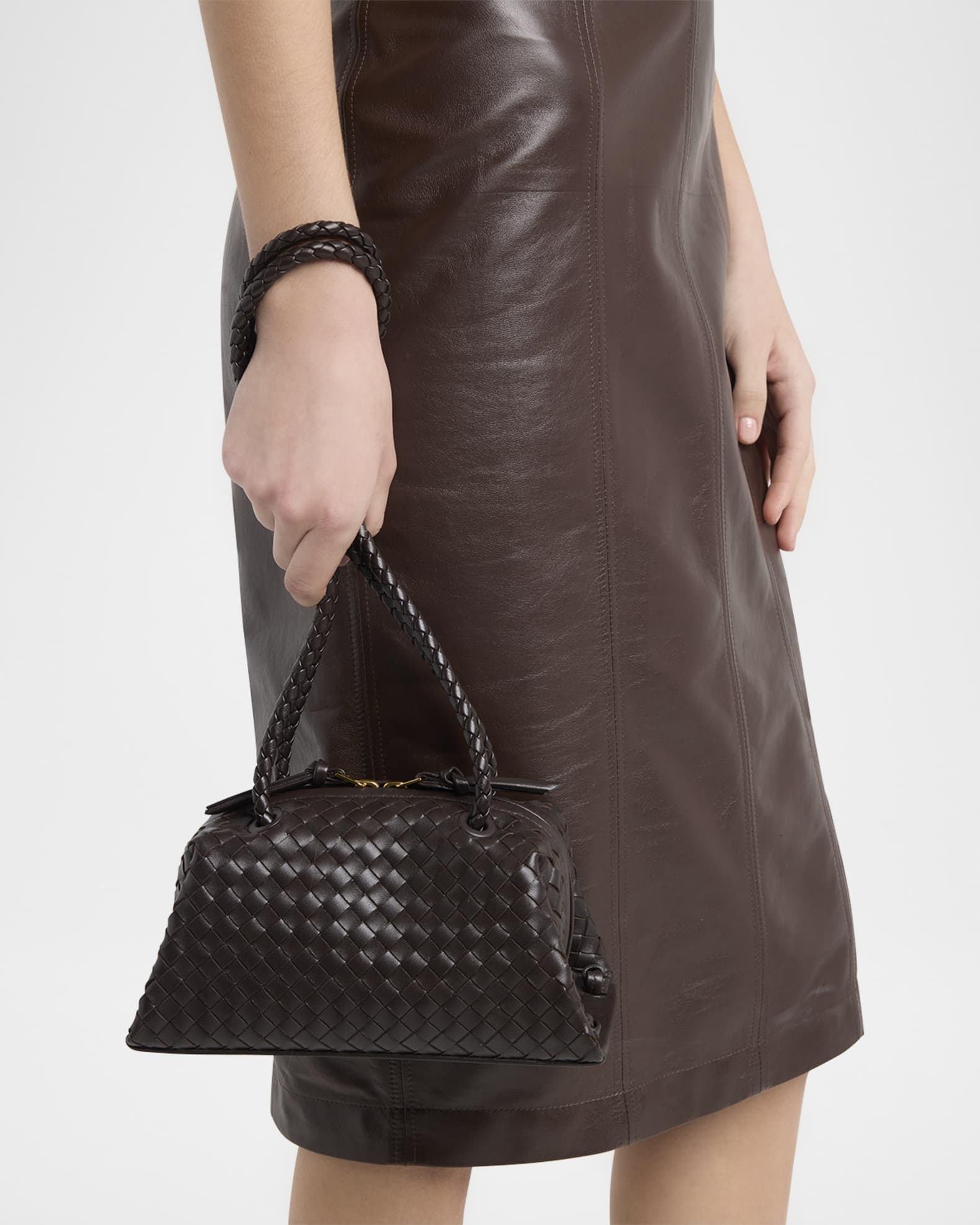 Bottega Veneta Leather Shoulder Bag | Neiman Marcus