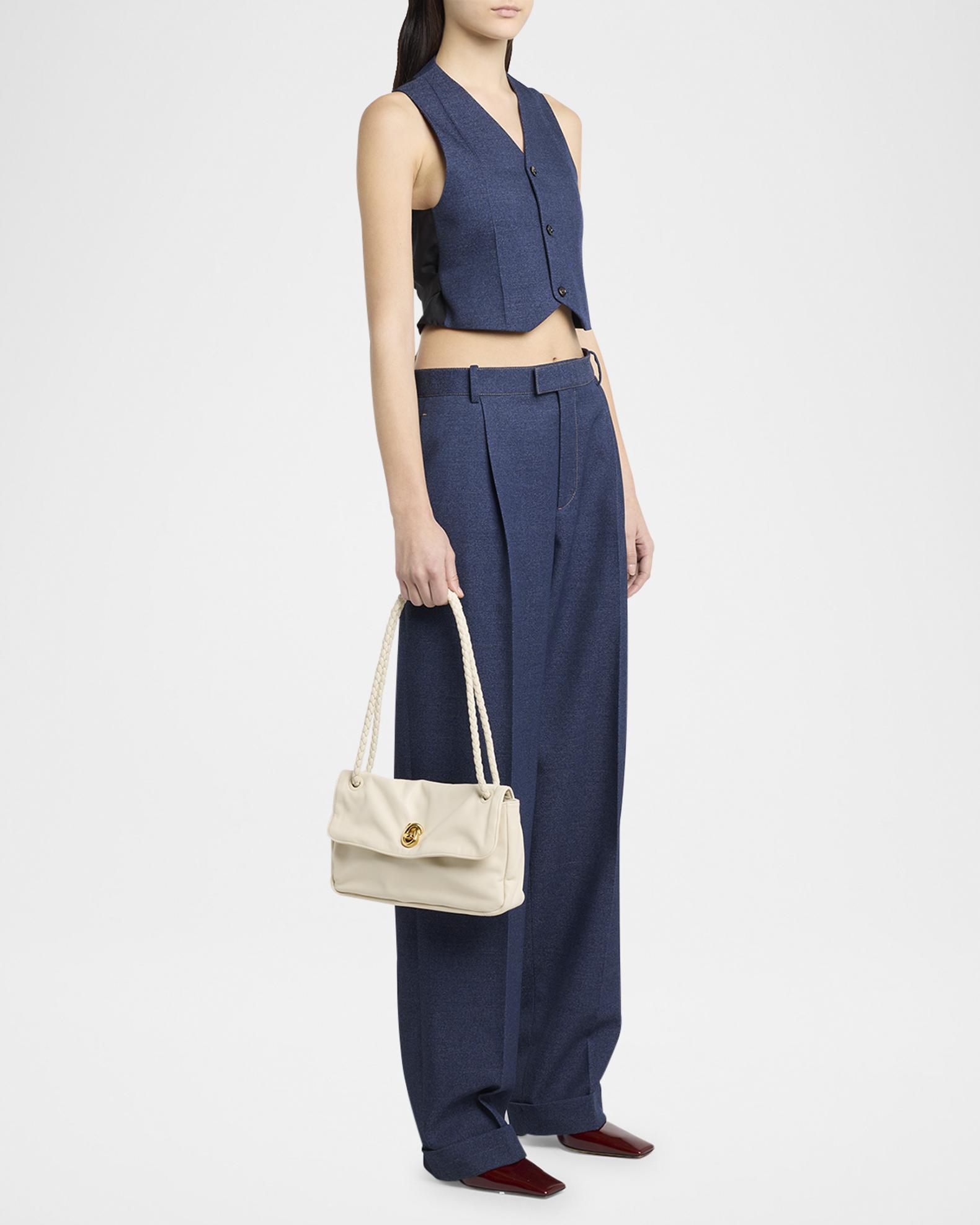 Bottega Veneta Knot Flap Leather Shoulder Bag | Neiman Marcus