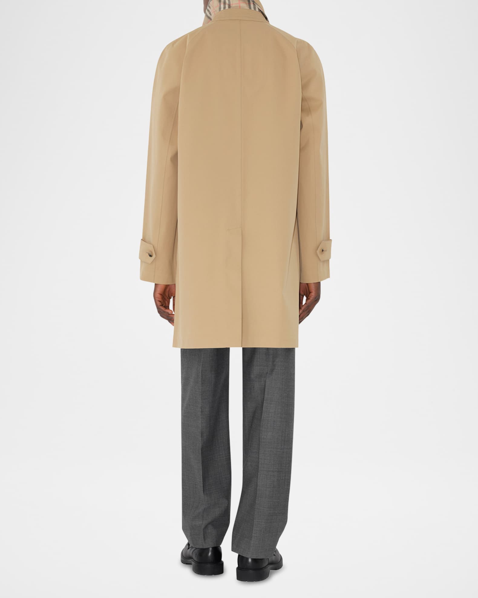 Burberry Men's Camden Mid-Length Heritage Car Coat | Neiman Marcus