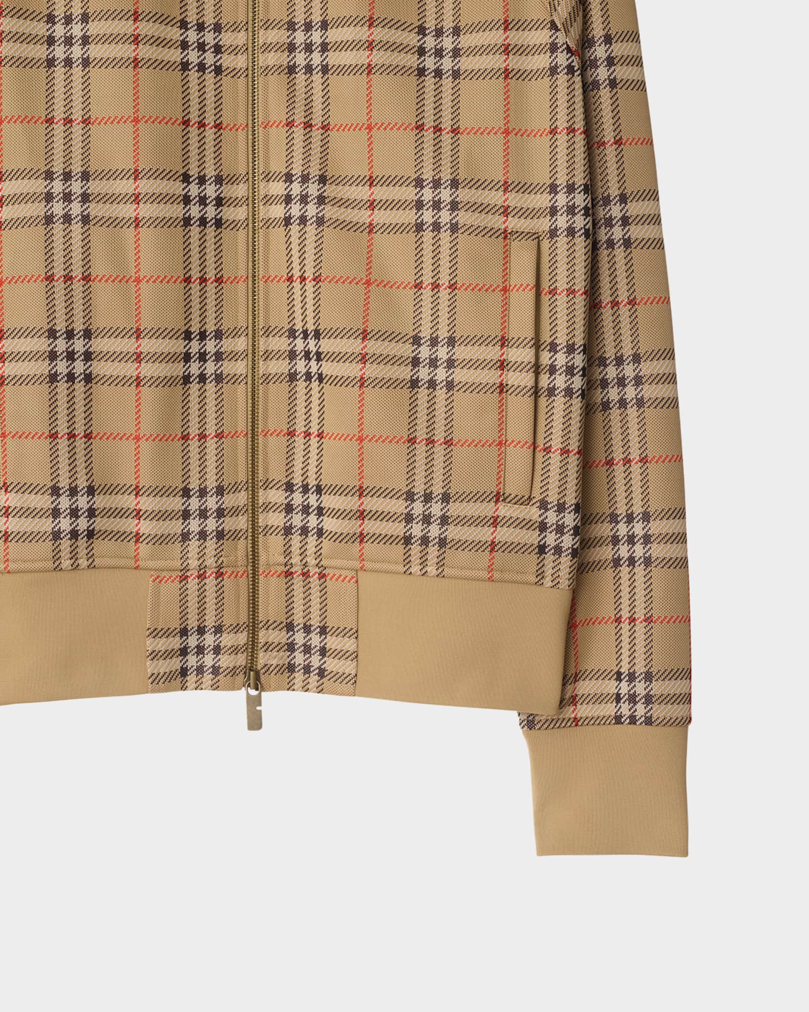 Burberry Men's Check Track Jacket | Neiman Marcus