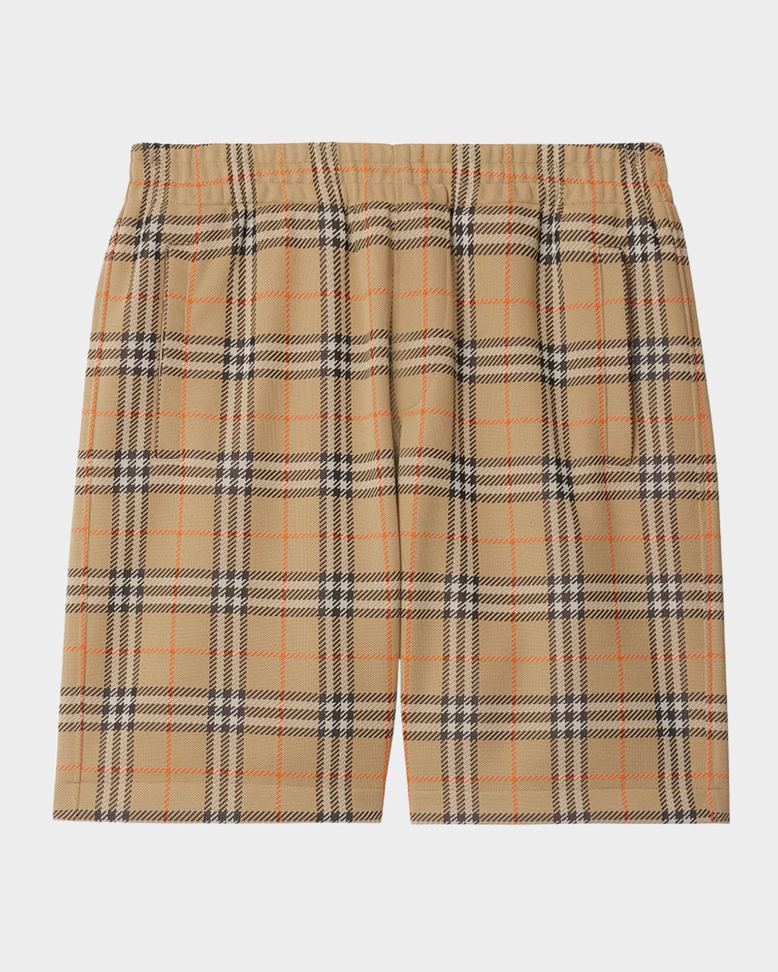 Burberry Men's Jersey Check Pull-On Shorts | Neiman Marcus