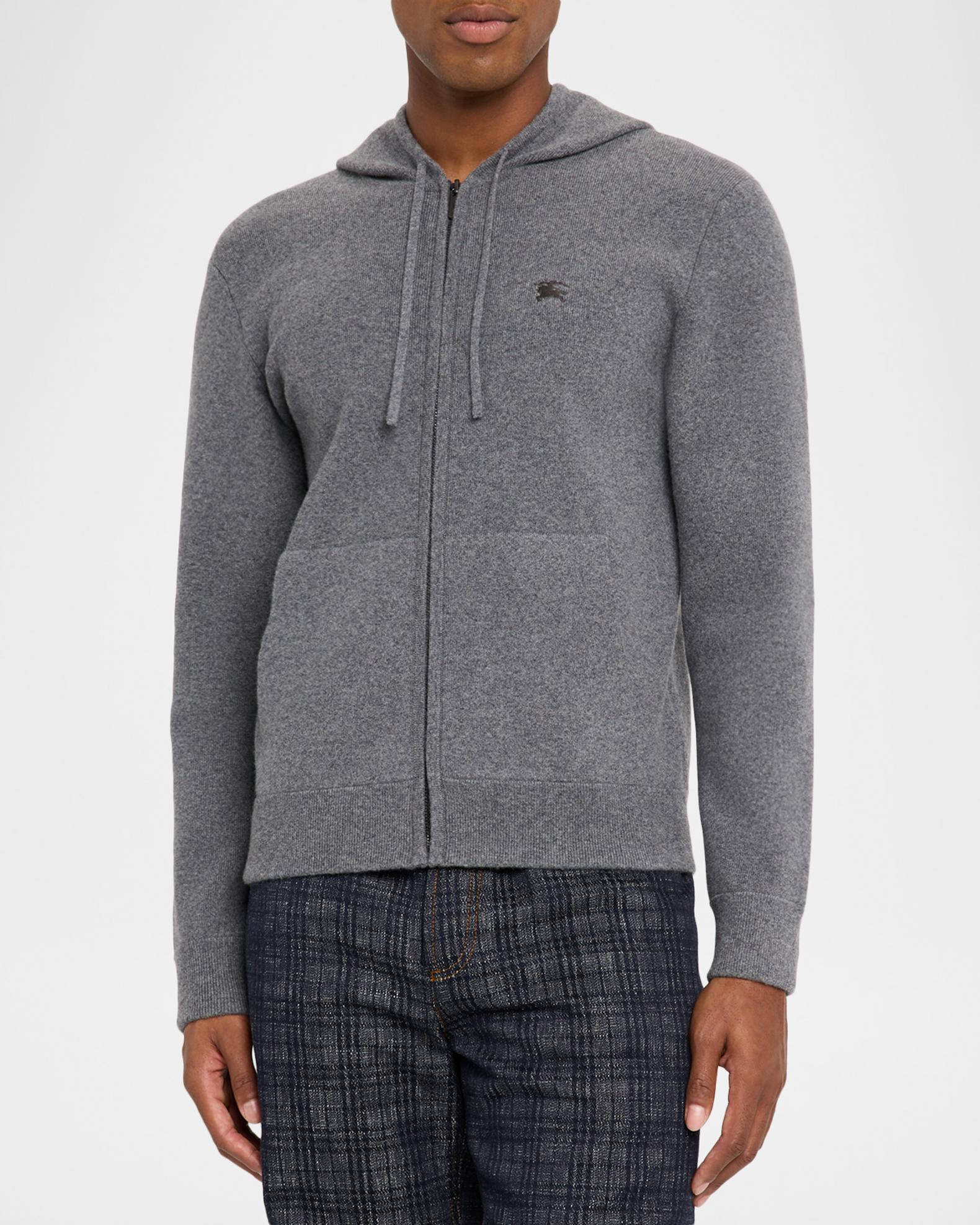Burberry Men's EKD Cashmere-Blend Knit Hoodie | Neiman Marcus