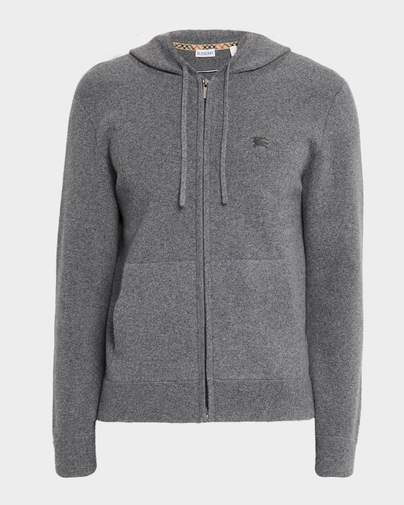 Burberry Men's EKD Cashmere-Blend Knit Hoodie | Neiman Marcus