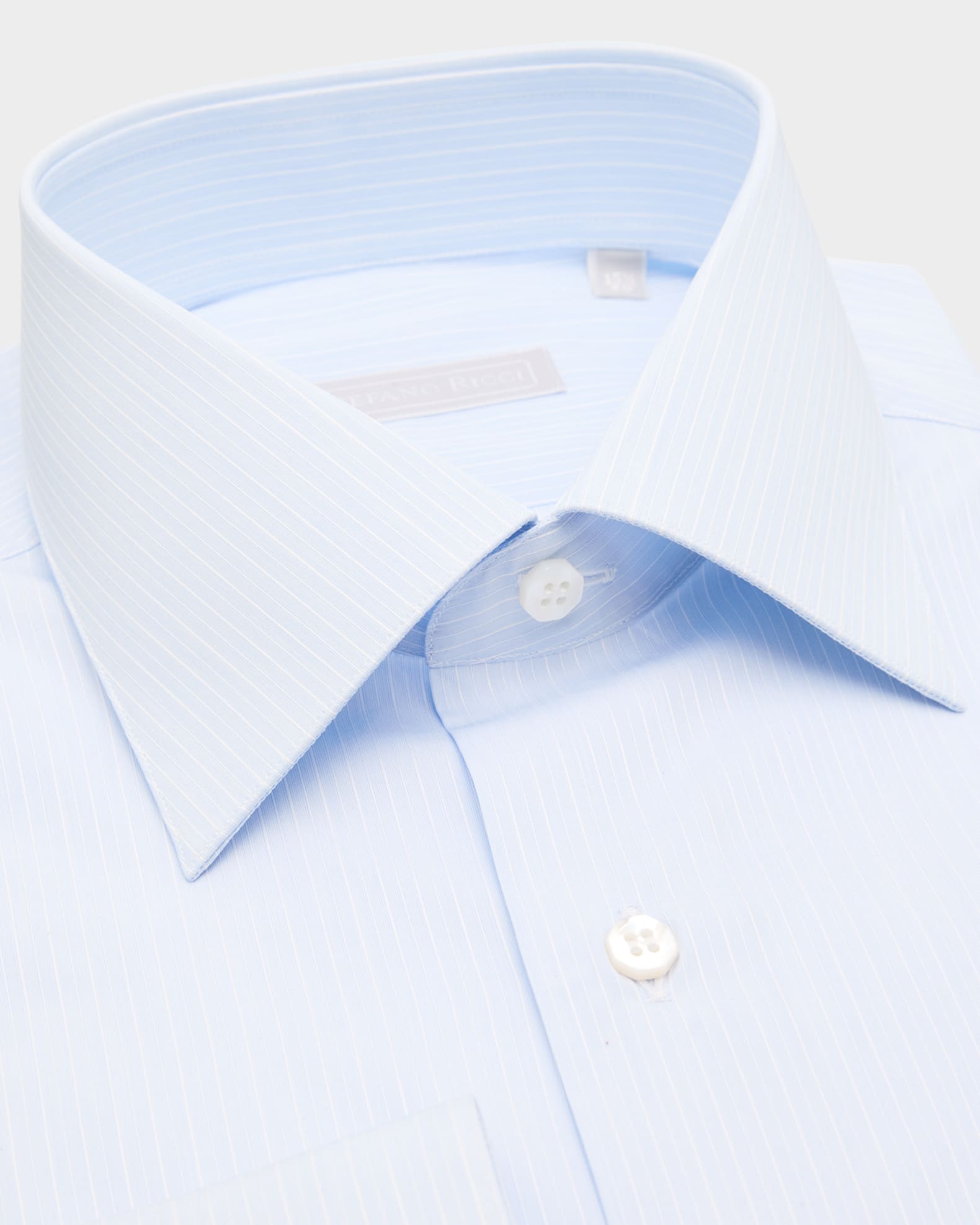 Men's Cotton Multi-Stripe Point Collar Dress Shirt 1