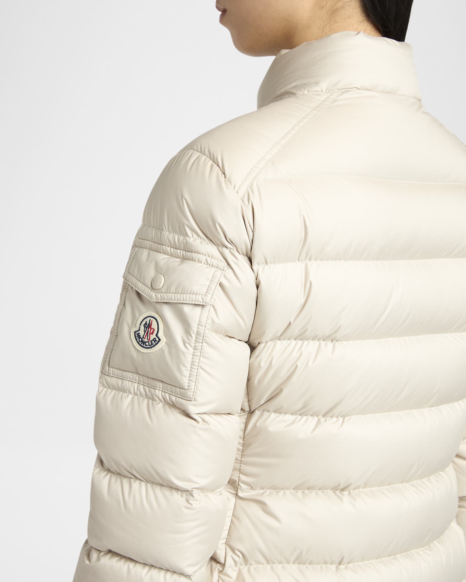 Moncler Igesse Long Down Puffer Coat | Neiman Marcus