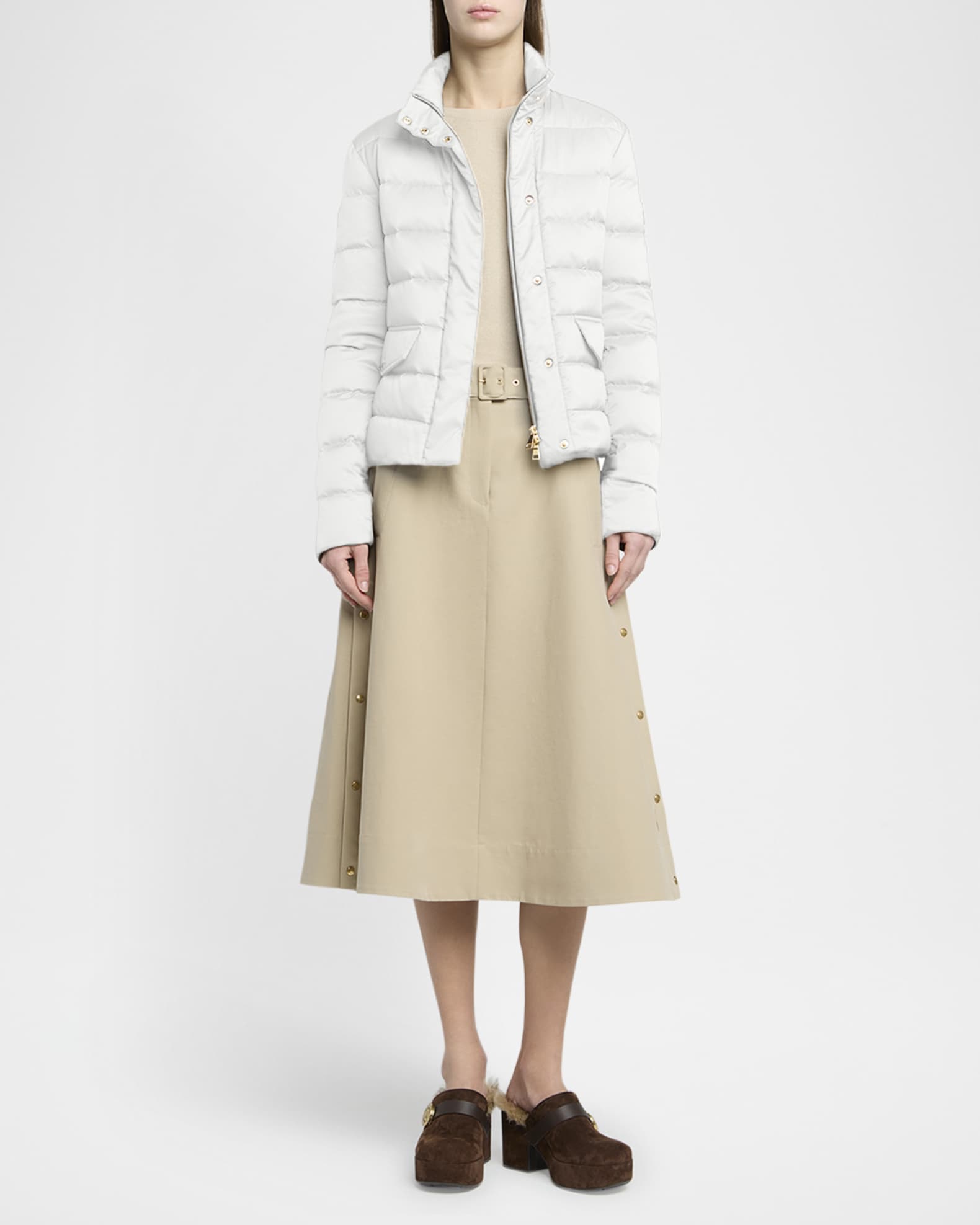 ダウンジャケット・コート MONCLER BESSETTES DOWN JACKET Bessettes down jacket in white - Moncler | Mytheresa