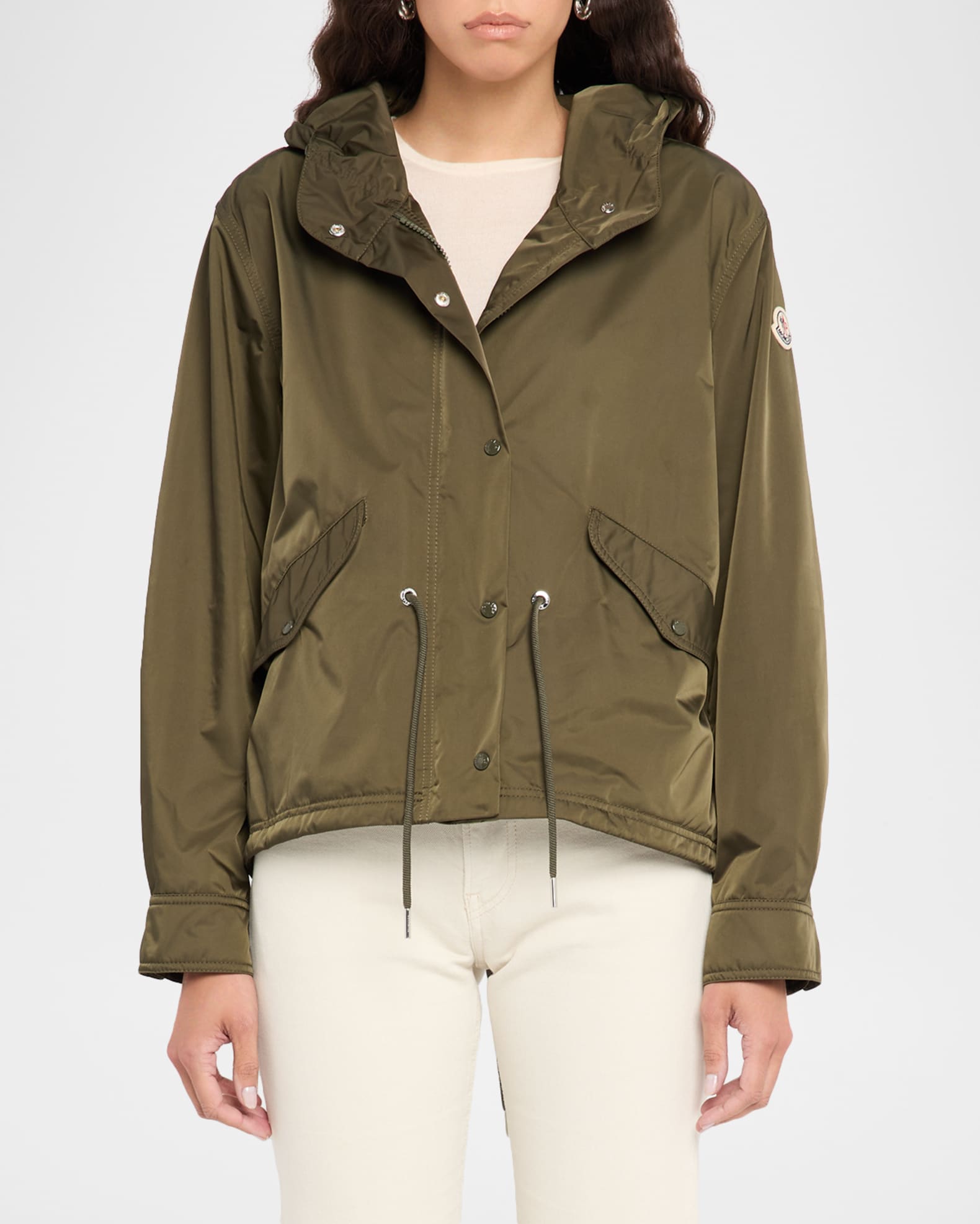 MONCLER モンクレール Noizay パーカー ジャケット ロゴ Moncler Noizay Short Parka Jacket | Neiman Marcus