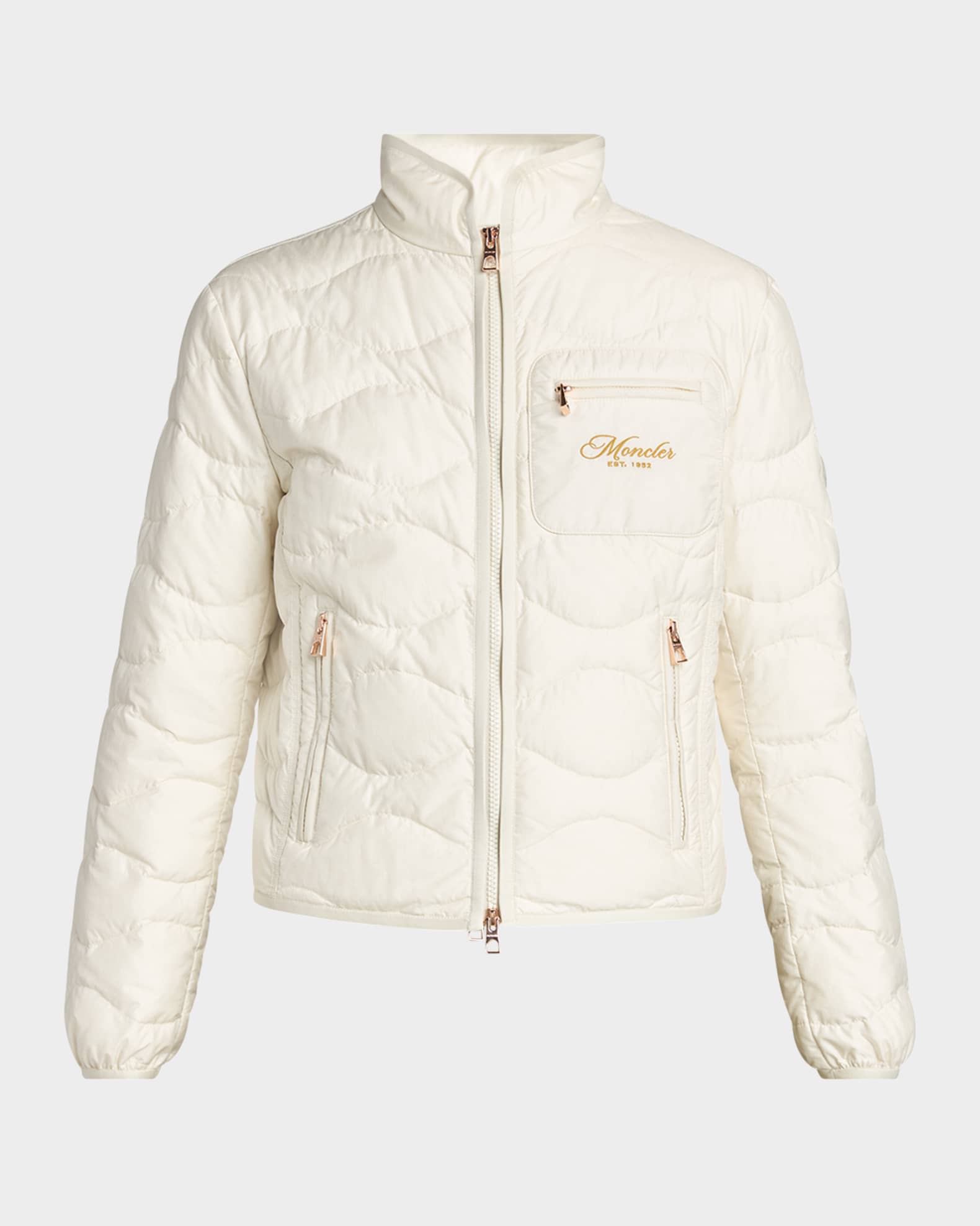 Moncler★Tegea ショートダウンジャケット Moncler Tegea Padded Down Jacket | Neiman Marcus