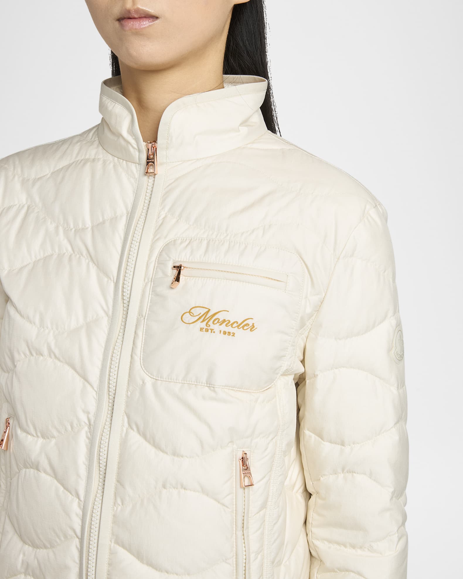 Moncler★Tegea ショートダウンジャケット Moncler Tegea Padded Down Jacket | Neiman Marcus