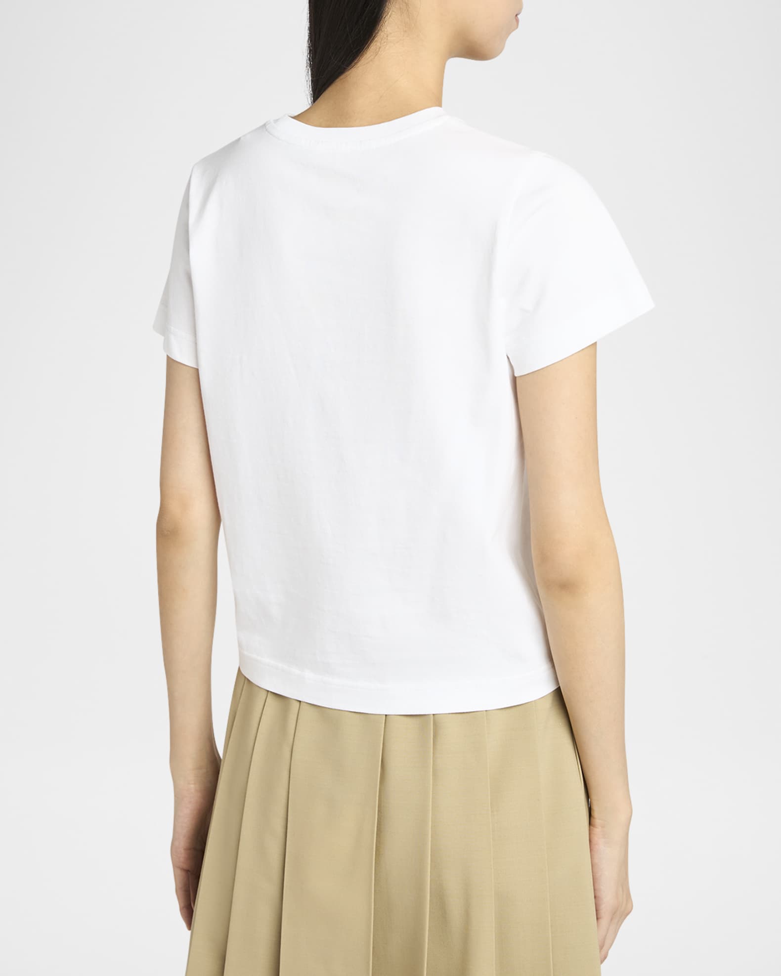 ★【MONCLER】★Logo embroidered short-sleeved T-shir.t★ Moncler Embroidered Logo T-Shirt | Liberty