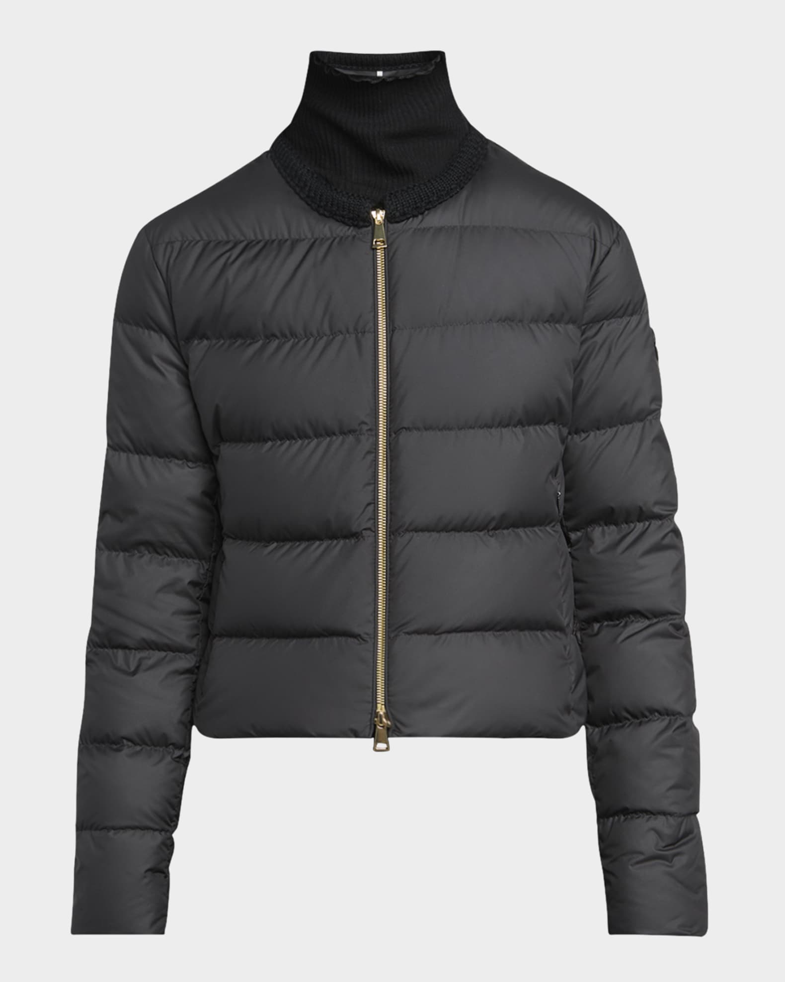 【関税&送料込】Moncler Mauvezin Nylon Down Jacket With Embr Moncler Mauvezin Puffer Jacket with Wool Trim | Saks Fifth