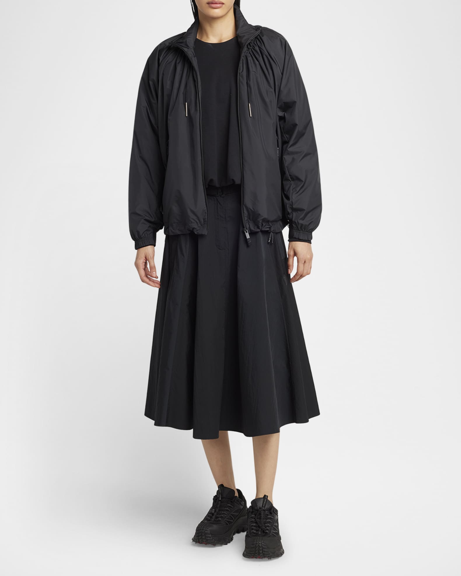 Valencay Drawstring Windbreaker Jacket 1