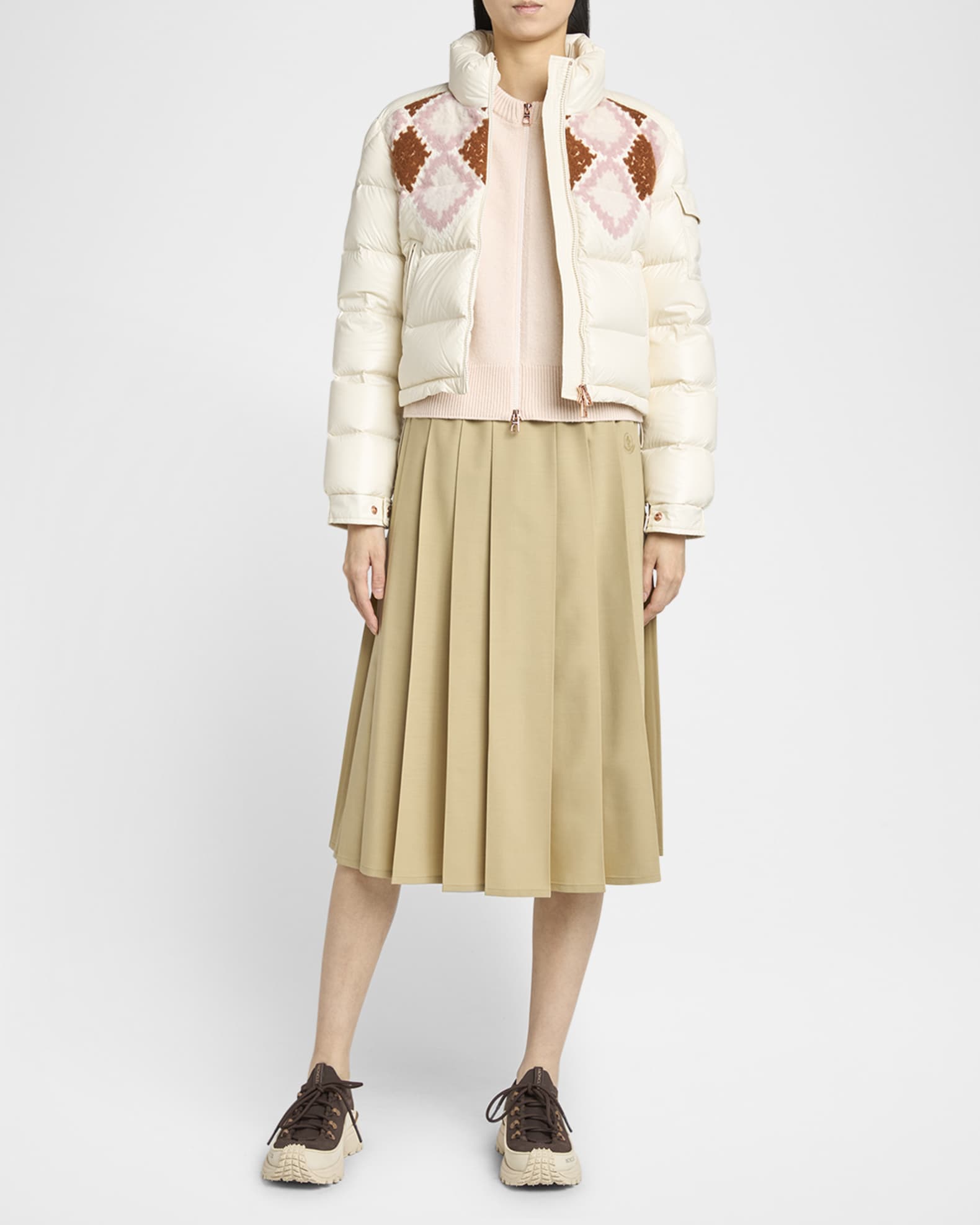 Wool-Cashmere Heart Patch Cardigan  1