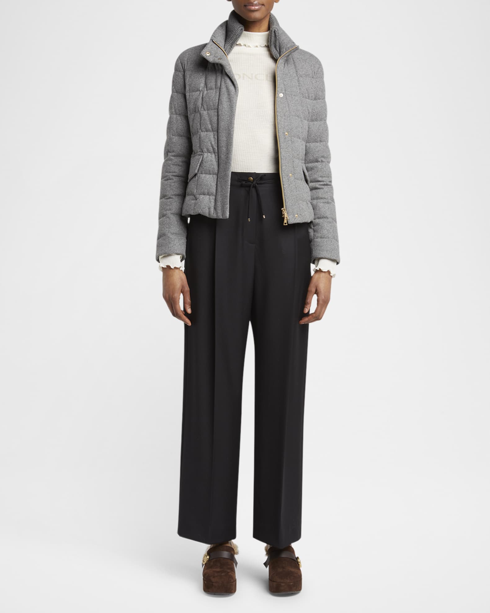 Bussettes Belted Short Down Jacket  1