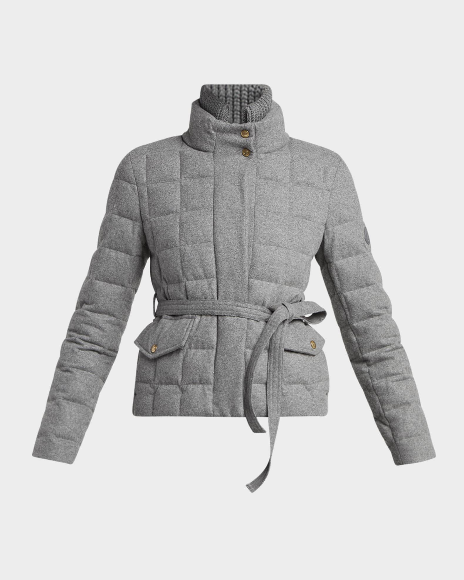 Bussettes Belted Short Down Jacket  0